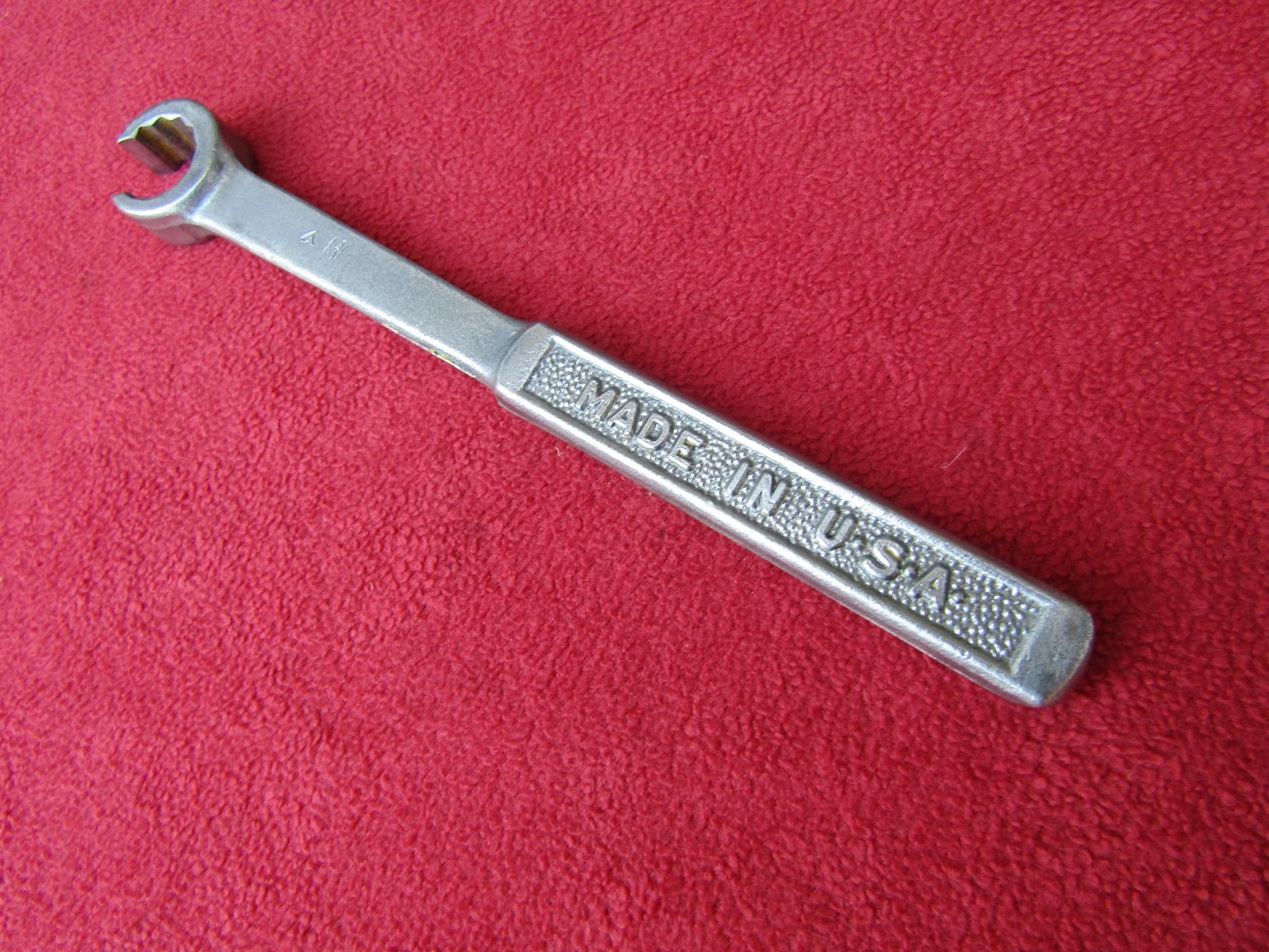 NICE Vtg Pre-1948 PLOMB Tools 3718 -9/16″ Flare Nut Wrench W/Pebbled Handle. USA