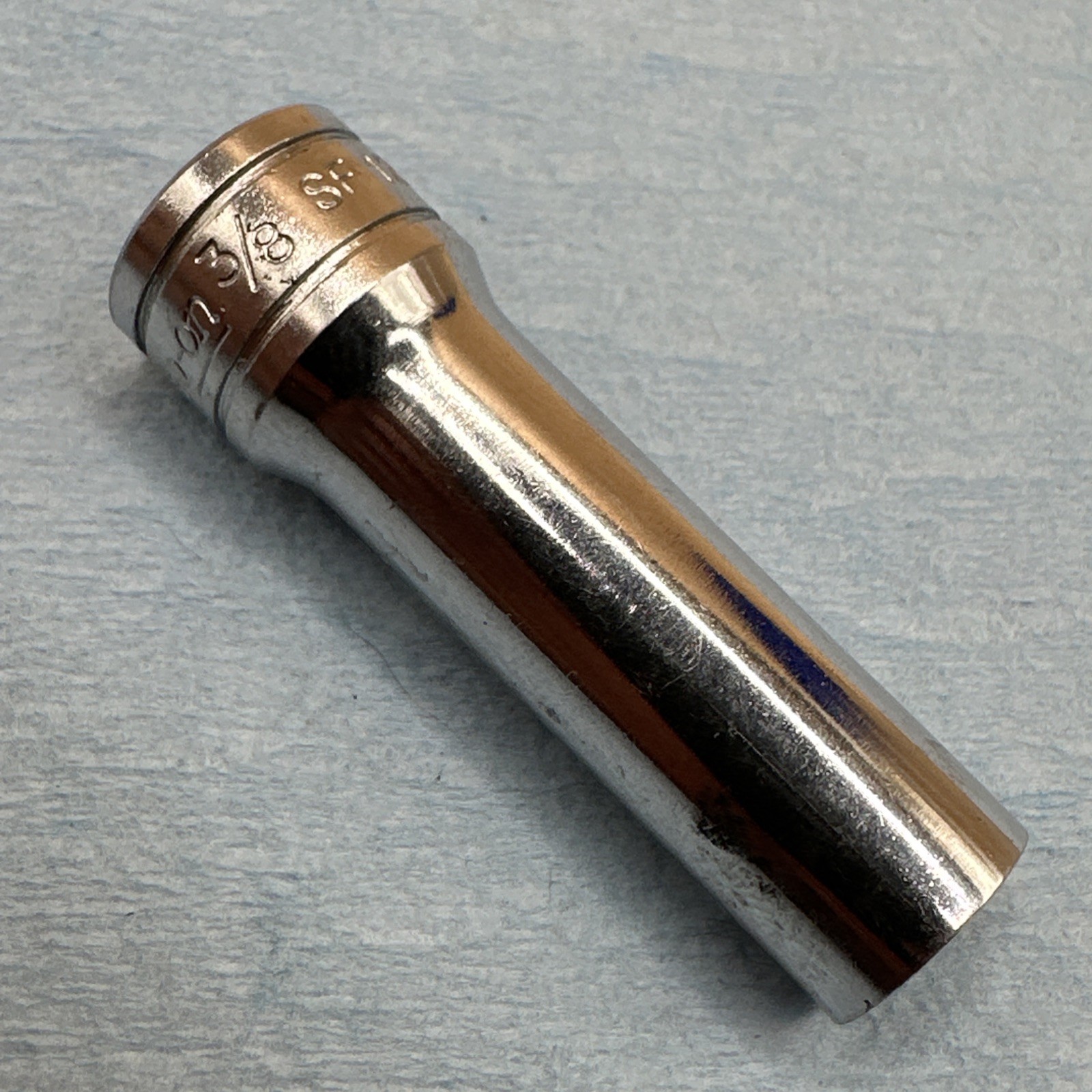Snap On Tools 3/8” Drive 12 Point 3/8” SAE Deep Socket SF121, USA Made