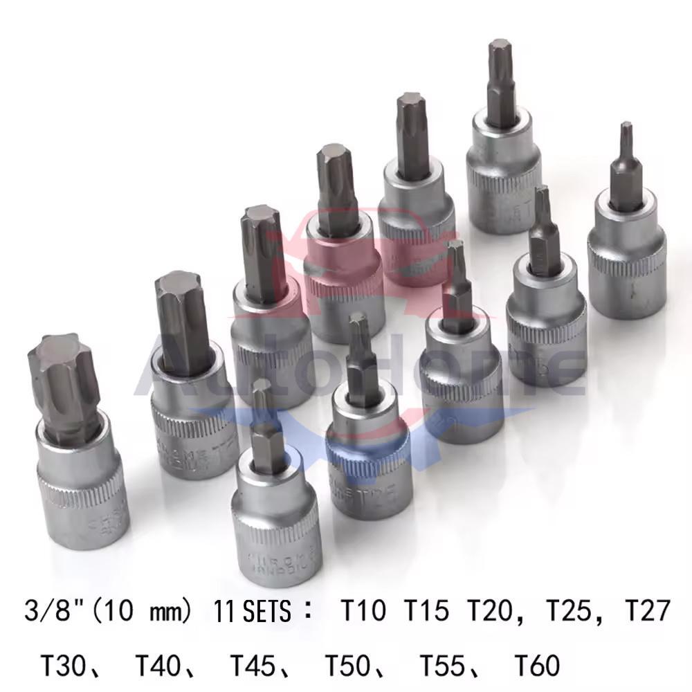 34Pcs Drive Male Female Torx Star Bit Socket E-socket Set Handheld Tool Case US