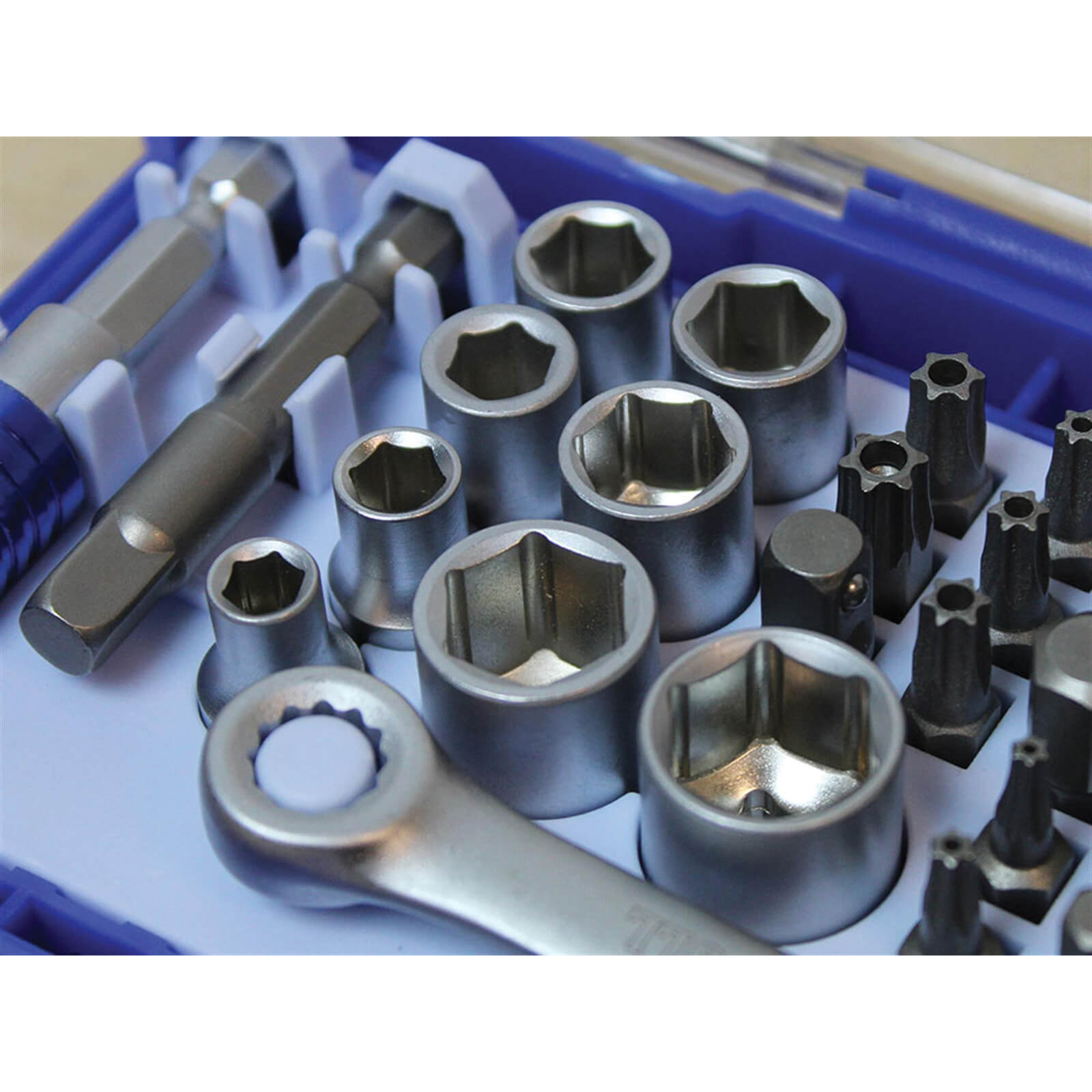 Faithfull 42 Piece 1/4″ Drive Socket and Screwdriver Bit Set