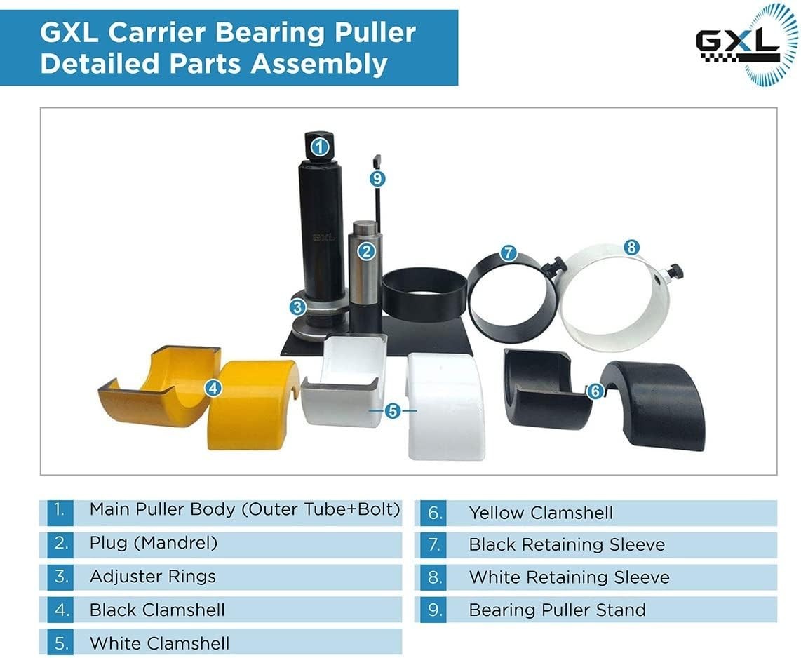 Carrier & Pinion Bearing Puller Dana 30, 40, 60, 70, 80, Ford 10.25 Clamshell