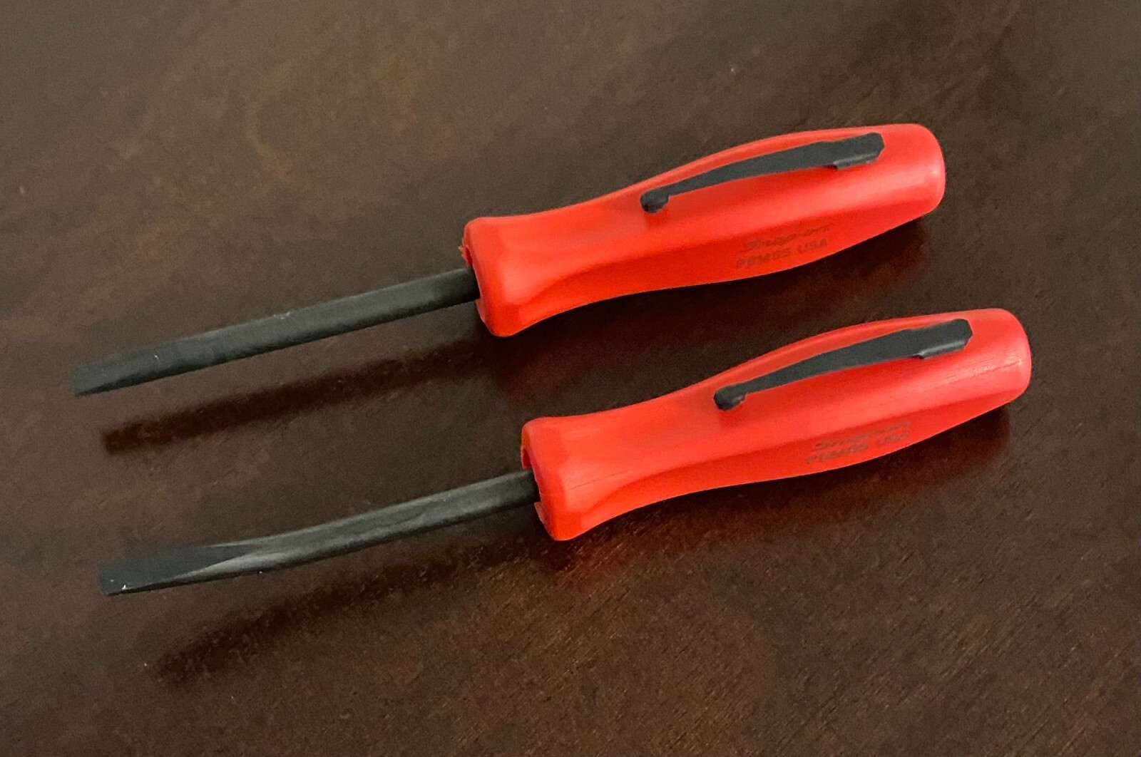 Snap-On Red Mini Pocket Prybar Set Straight & Angle