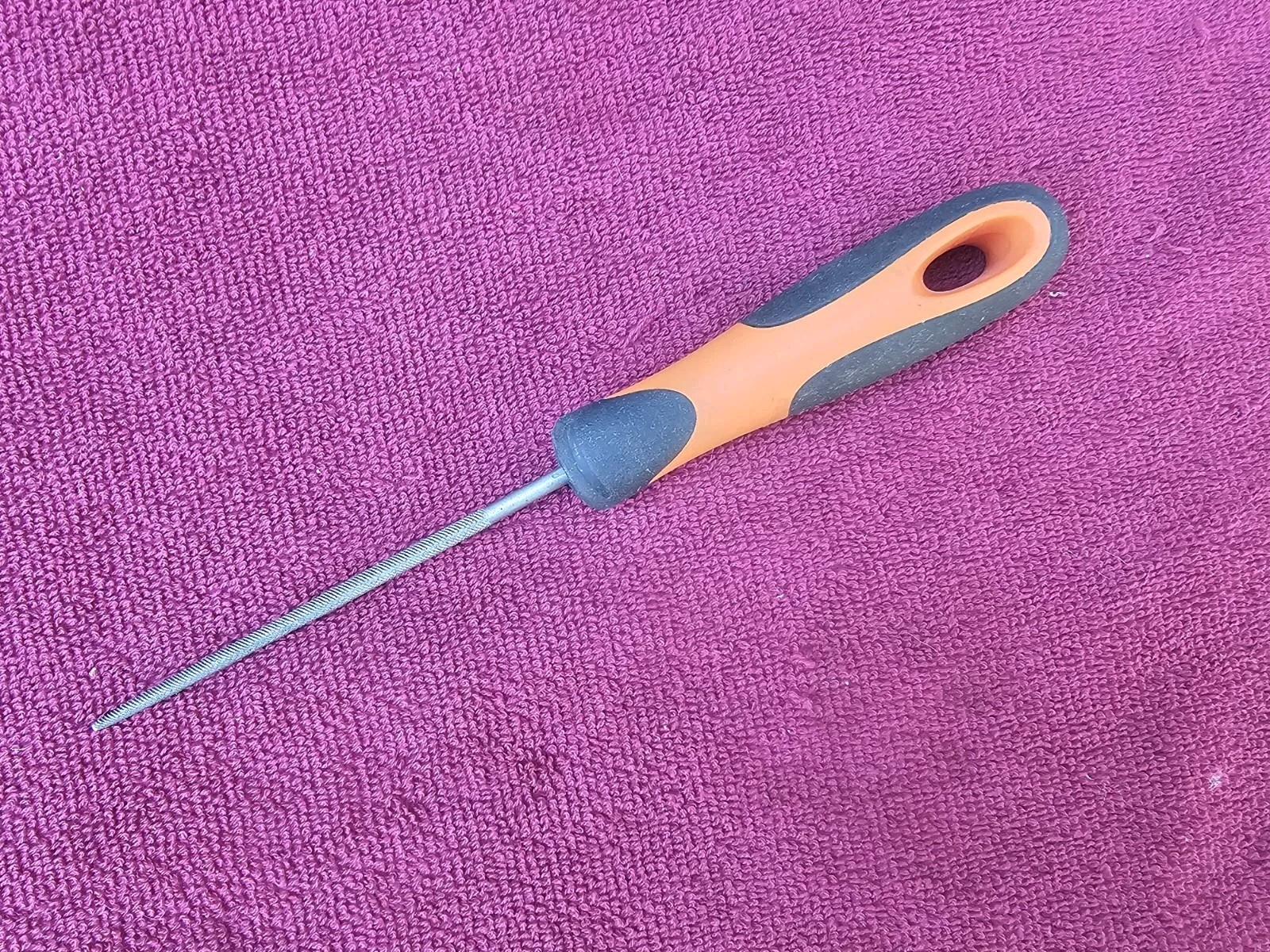 Snap-on Tools 4R Soft Grip Handle File Black and Orange Portugal