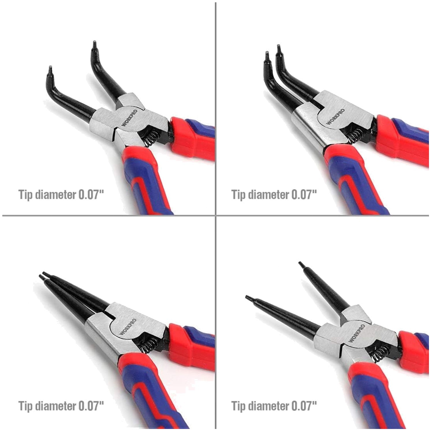 Internal/External Circlip Pliers – 4pc Snap Ring Set