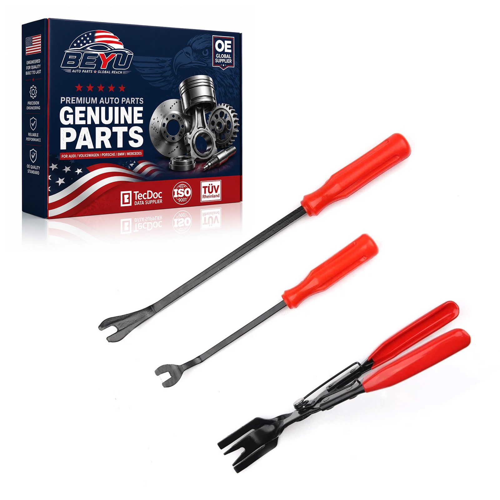3PCS Auto Trim Clip Remover Tool Removal Pliers Fastener Door Panel Retainer USA