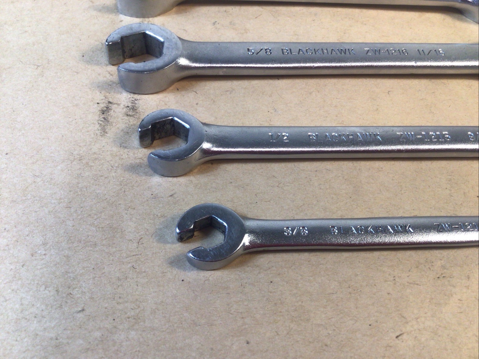 4 Piece – Blackhawk Flare Nut Wrench Set 3/8,7/16,1/2,9/16,5/8,11/16,3/4,7/8”