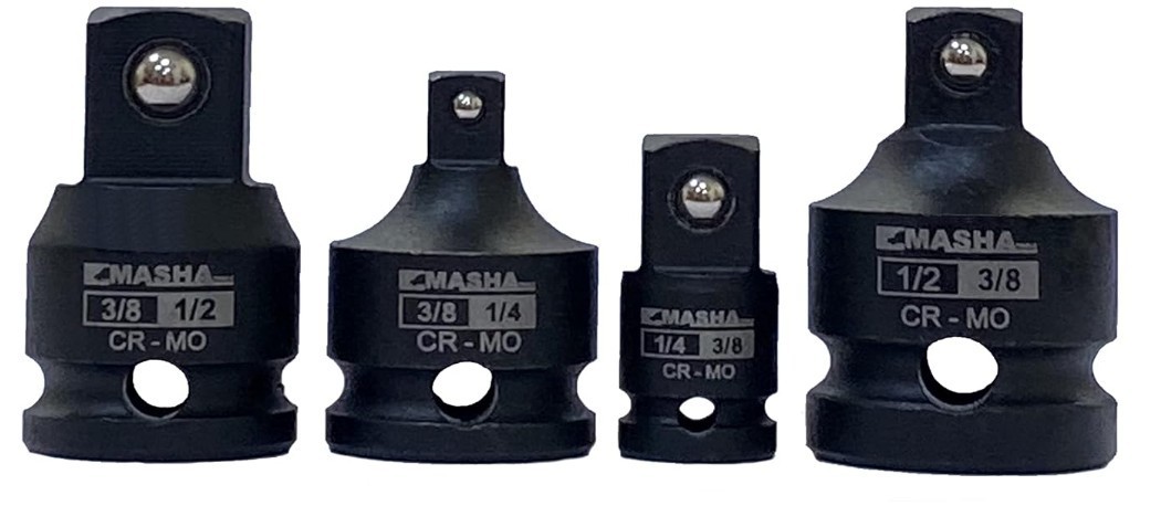 Masha Tools-Impact Socket Adapter and Reducer Set / 4 Piece Set – See Pictures..