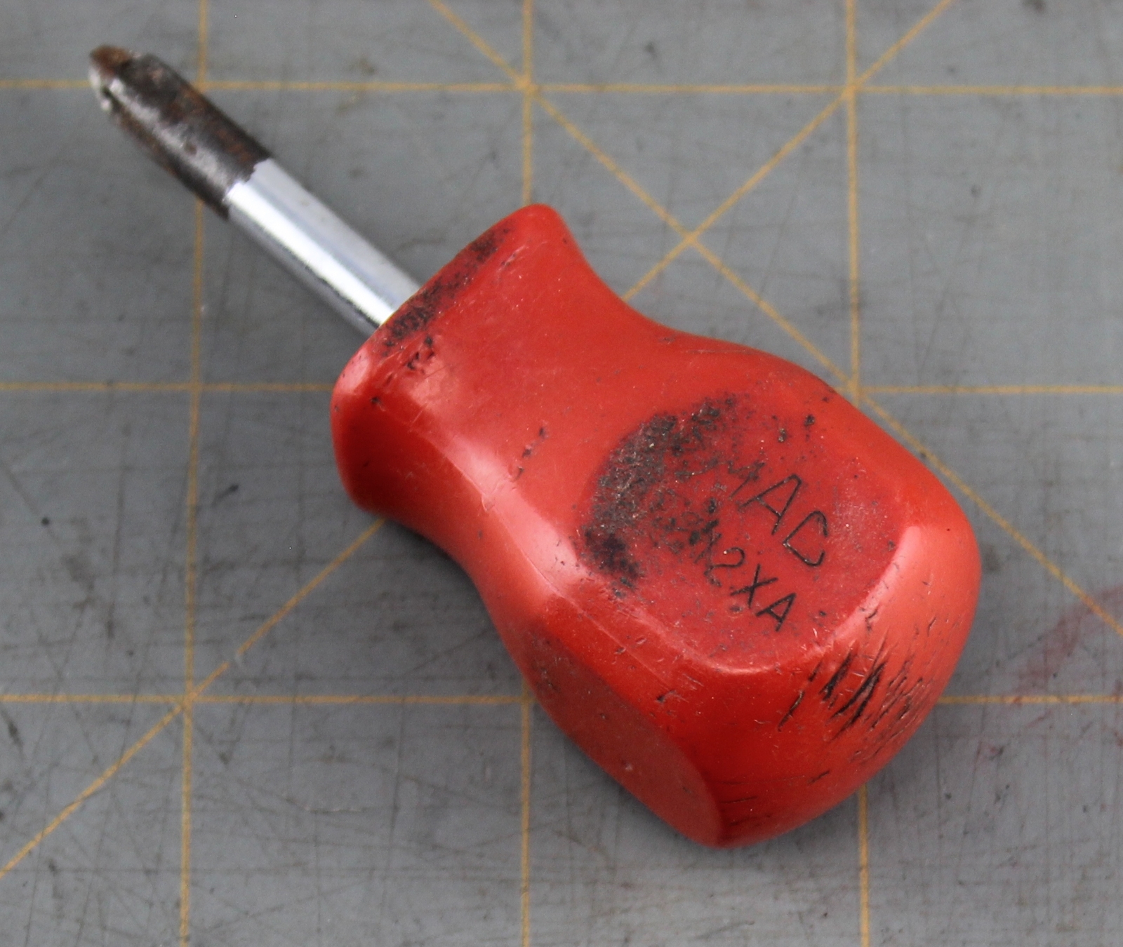 Mac Tools Stubby Screwdriver Set P212XA ORIGINAL Handle VINTAGE