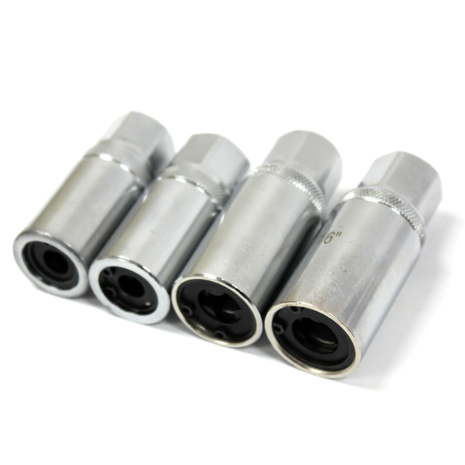 4pc Stud Screw Remover Extractor Roller Bearing SAE Socket 1/4″ 5/16″ 7/16″ 3/8″