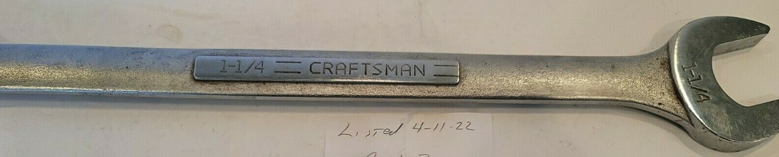 Craftsman 1-1/4″ 12PT Combintation Wrench Forged USA # W 44708