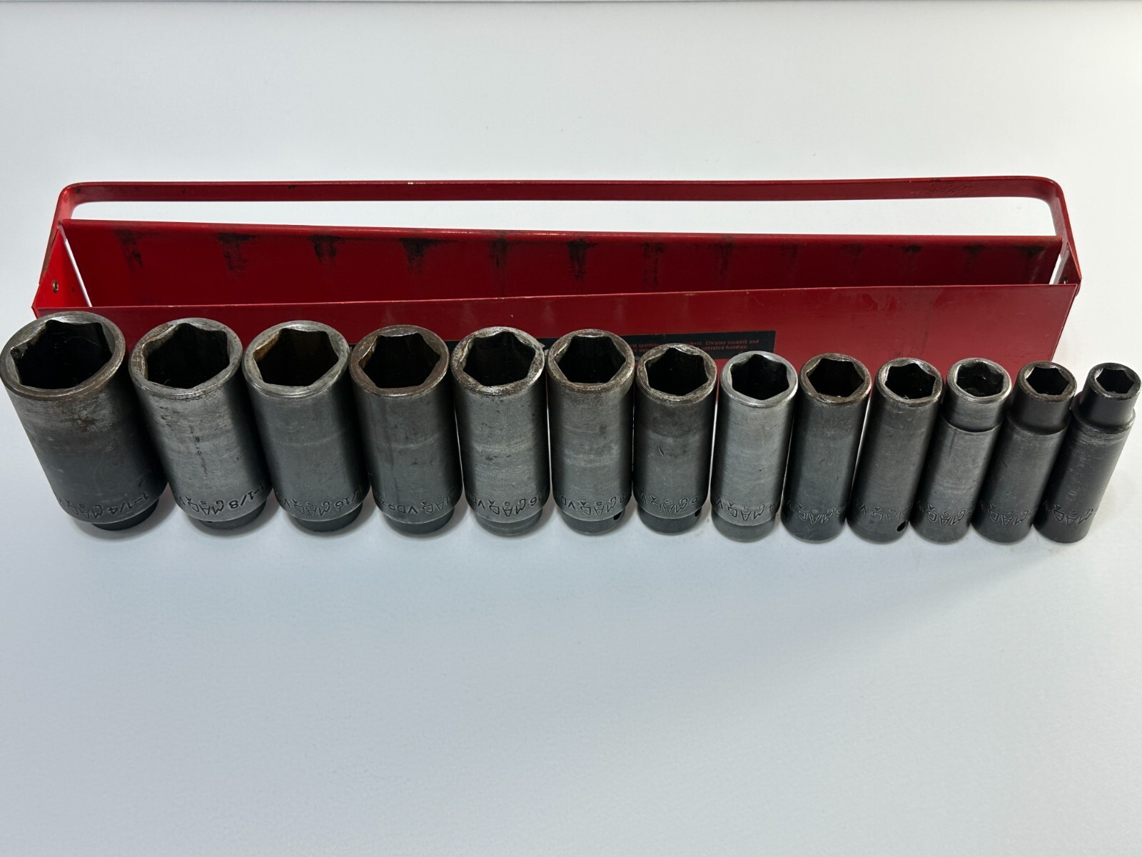 MAC Tools USA 13pc SAE Deep Impact Socket Set 1/2″ Drive 6 Point 7/16″ to 1-1/4″