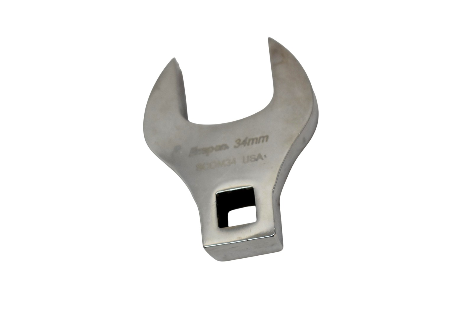 Snap-on SCOM34 Crowfoot Wrench 34mm Metric 3/4in Drive Chrome USA Open End Head