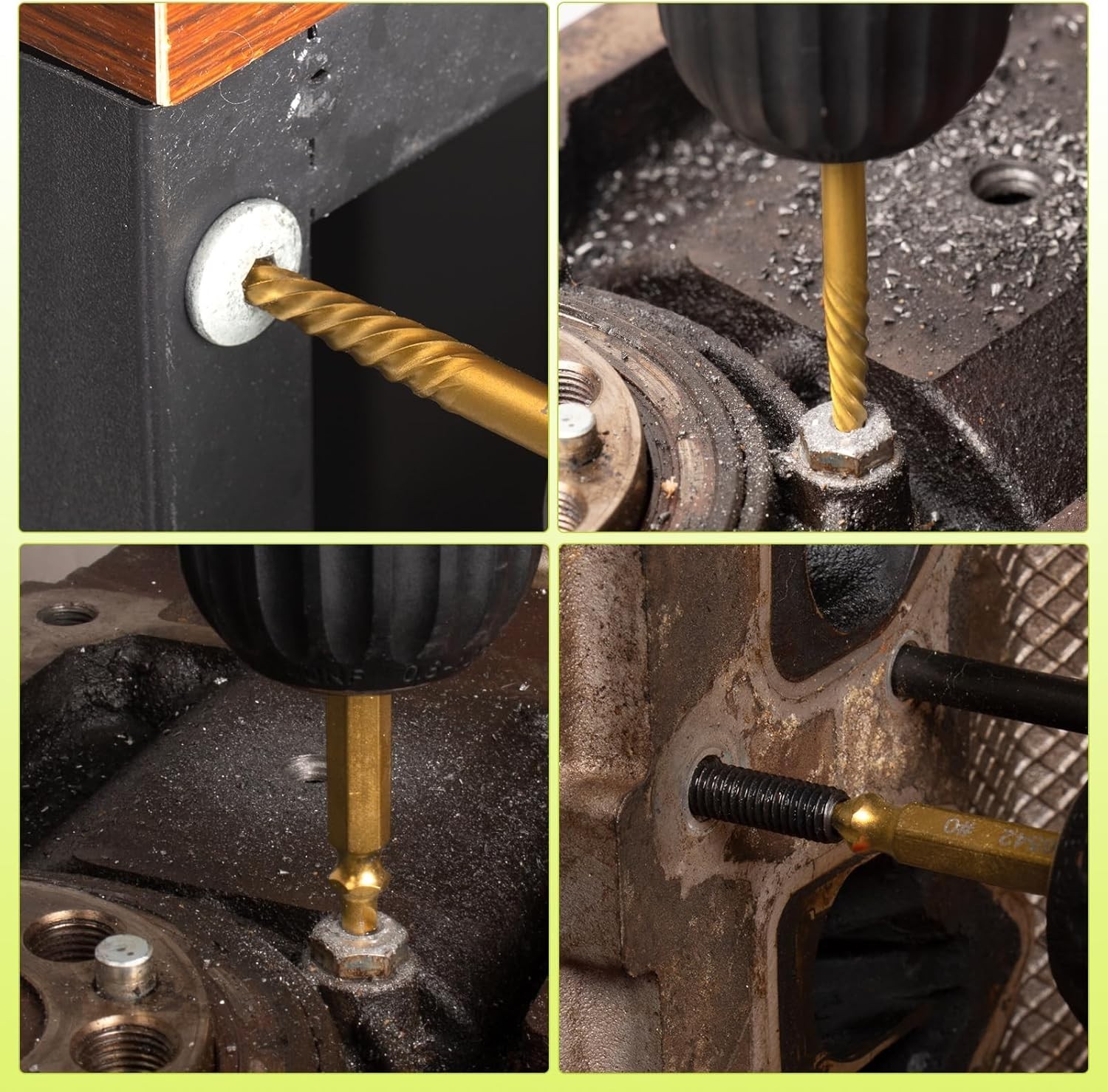 13-Piece Screw & Bolt Extractor Set for Damaged Fasteners