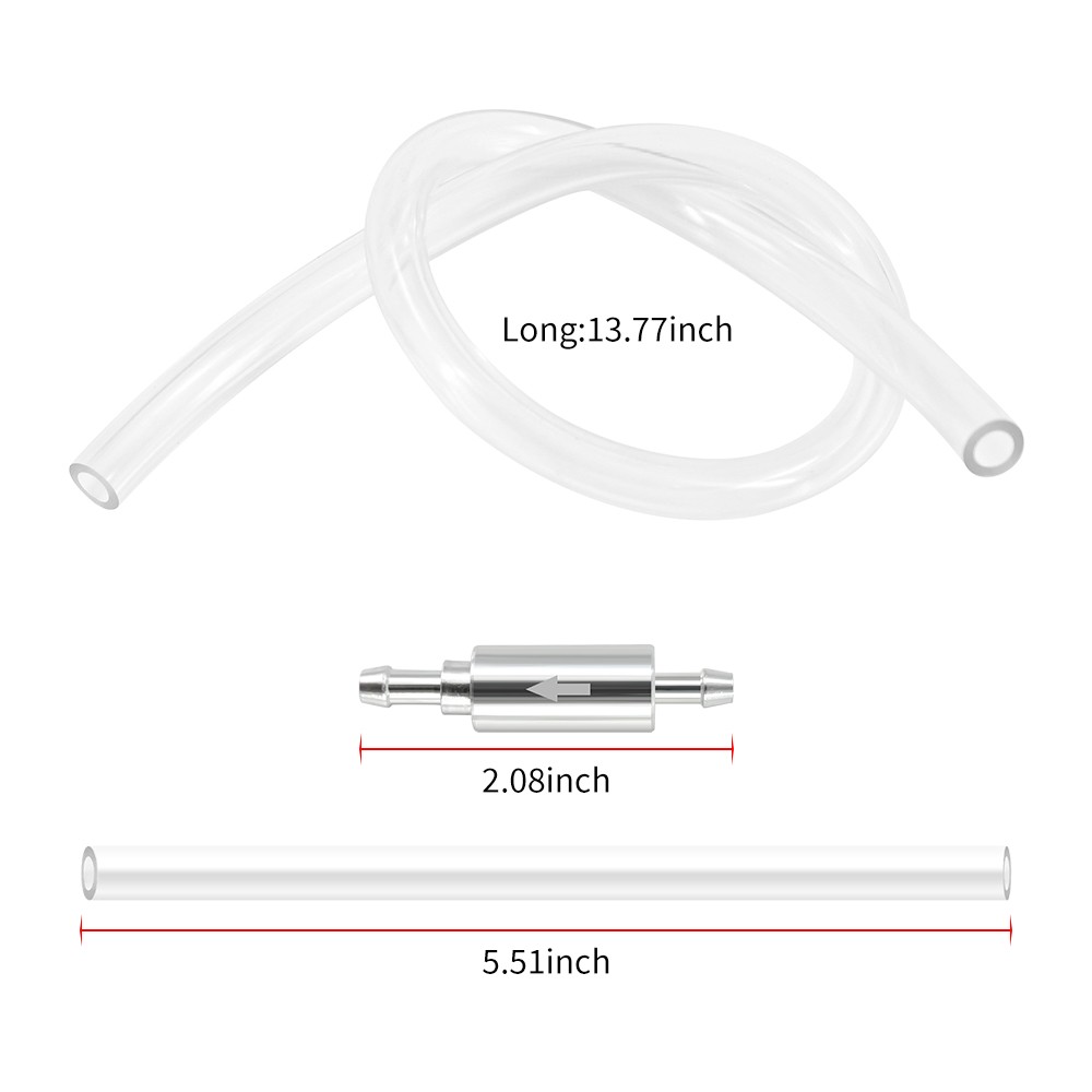 2 PCS BRAKE BLEEDER HOSE, ONE WAY CHECK VALVE TUBE BLEEDING TOOL KIT SILVER US