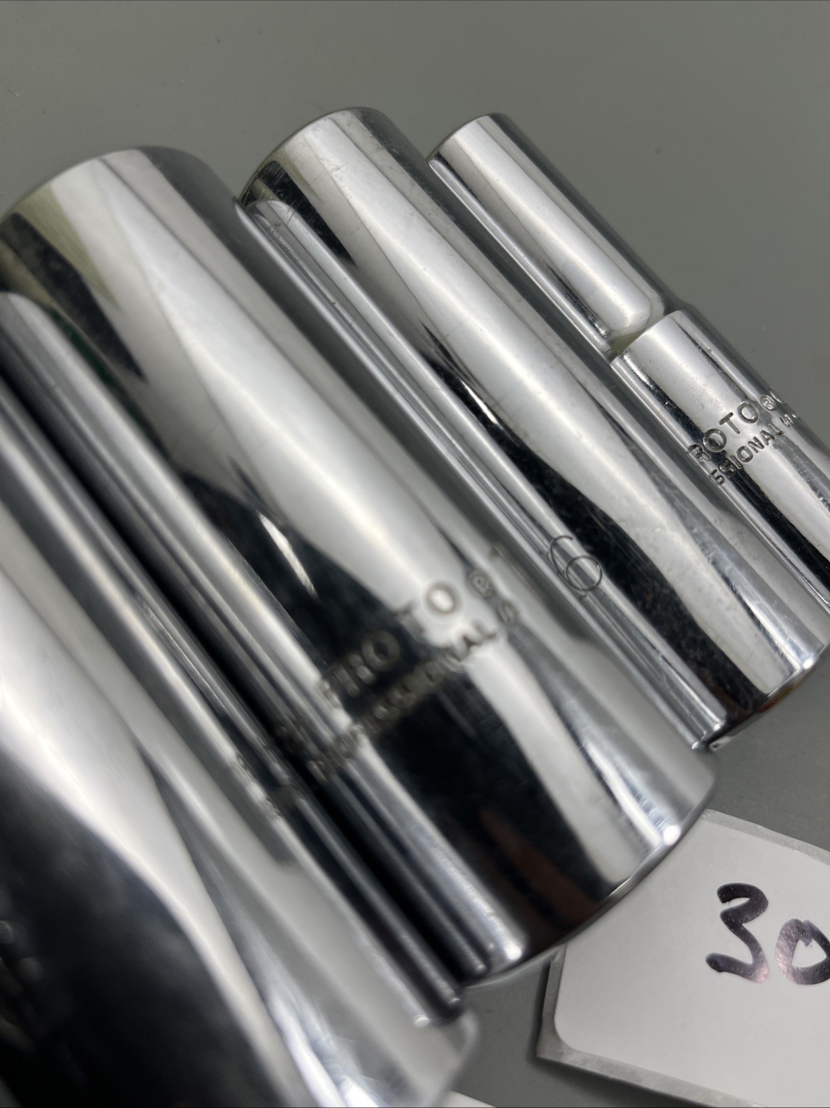 Proto 1/2″ Drive 1-1/16″ 1″ 13/16» 9/16» 12 Point SAE Deep Chrome USA