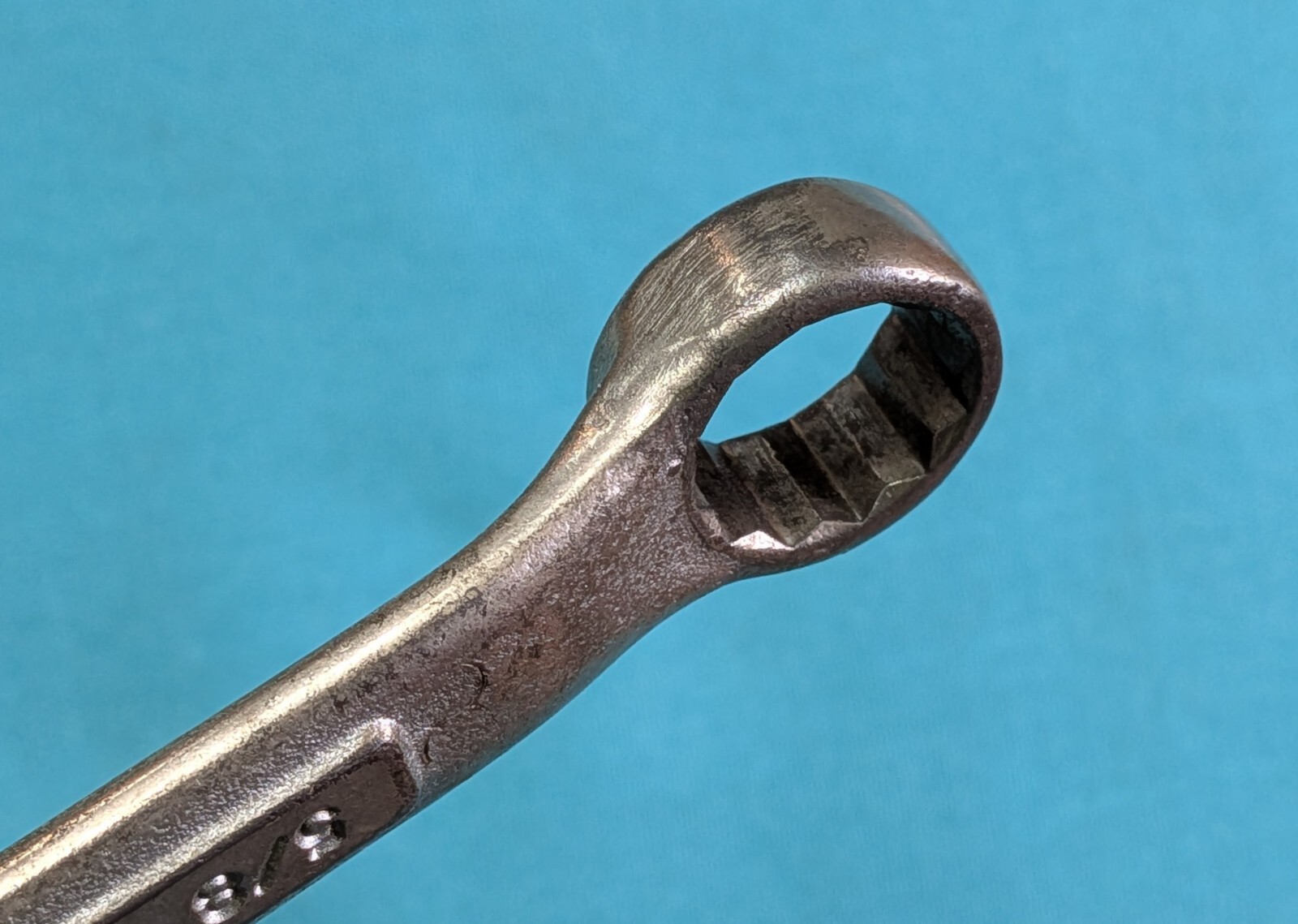 Vintage CRAFTSMAN 5/8″ X 3/4″ 12pt Stubby Box End Wrench SAE U.S.A. *V-Forge*