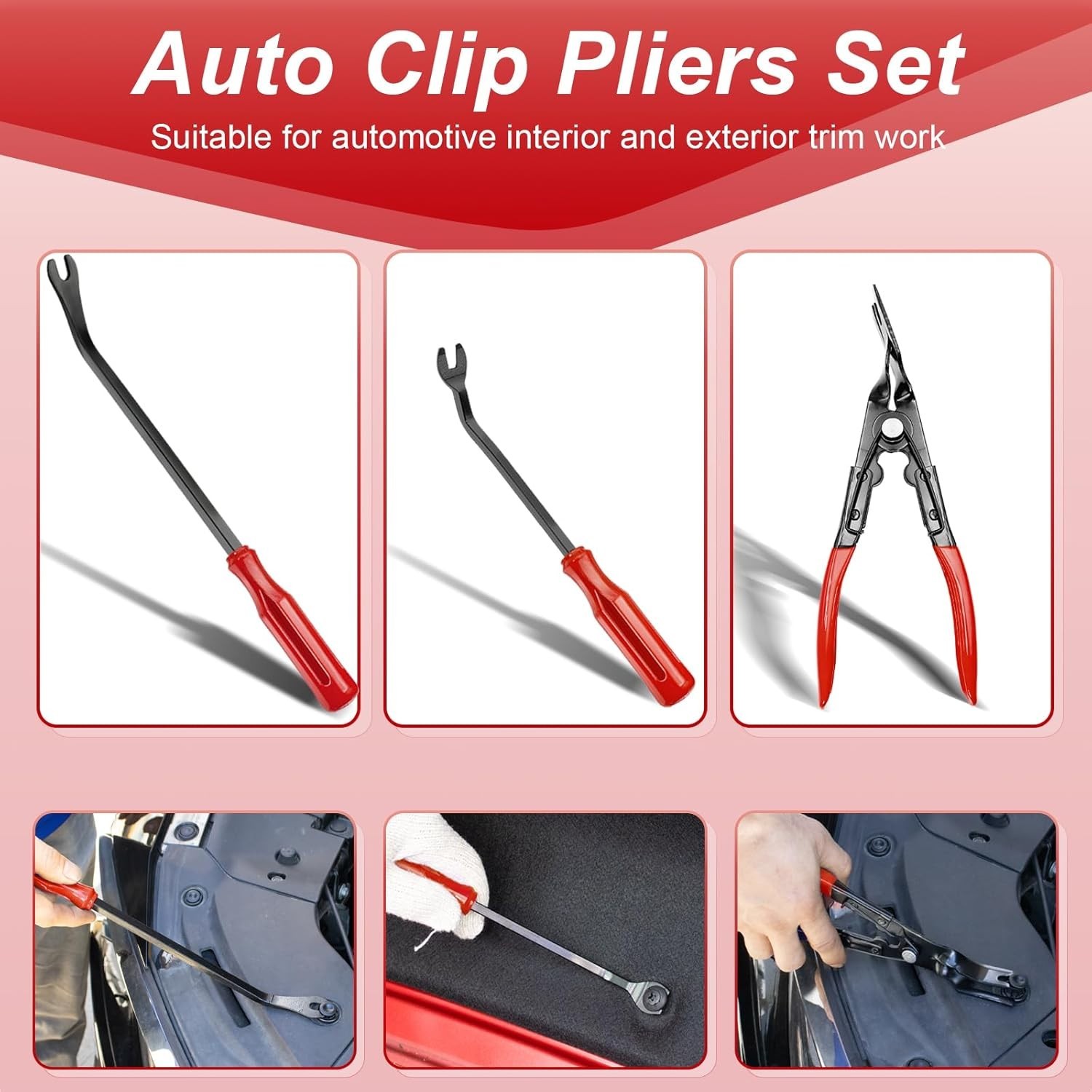19-Piece Car Trim Removal Tool Set with Storage Bag