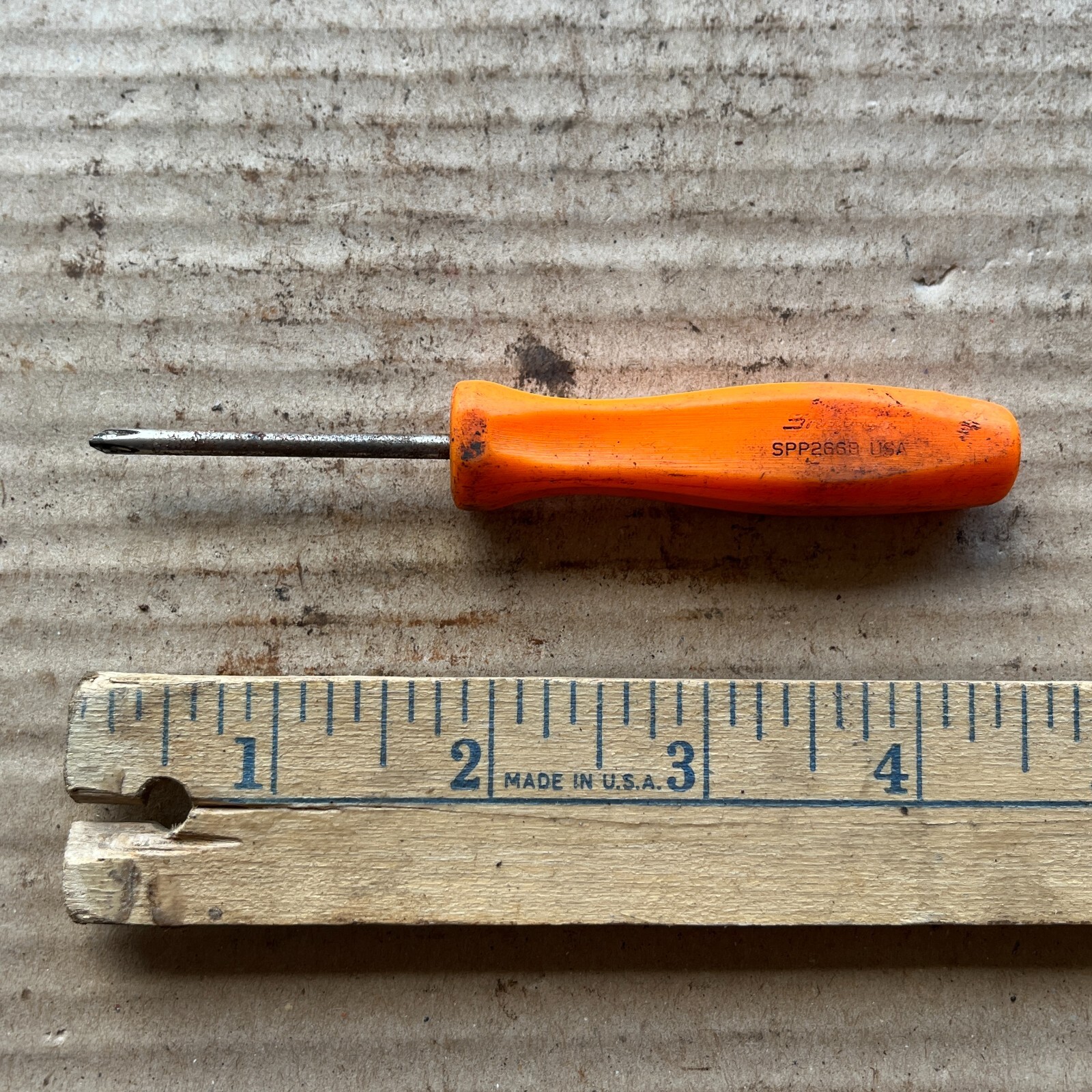 Snap On SPP266B Phillips Screwdriver ORANGE Hard Handle USA 4.5″ – a