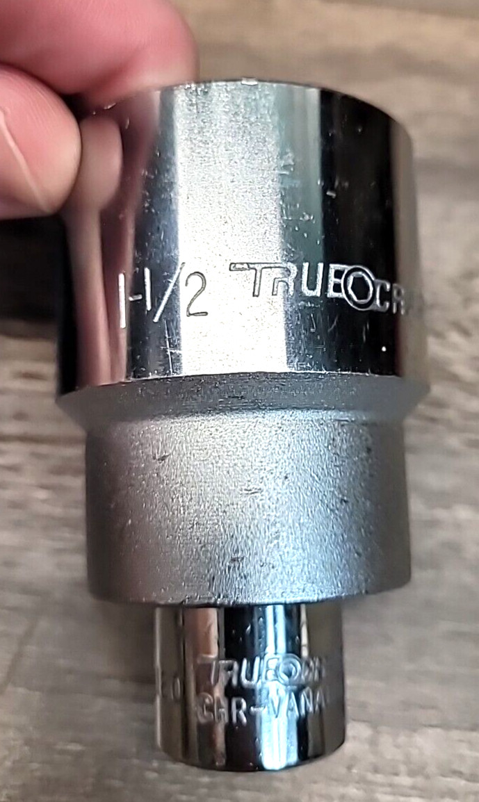 True-Craft 1-1/2″ Jumbo Socket 3/4″ Drive 12pt. # 61248+ Adaptor Made in Japan