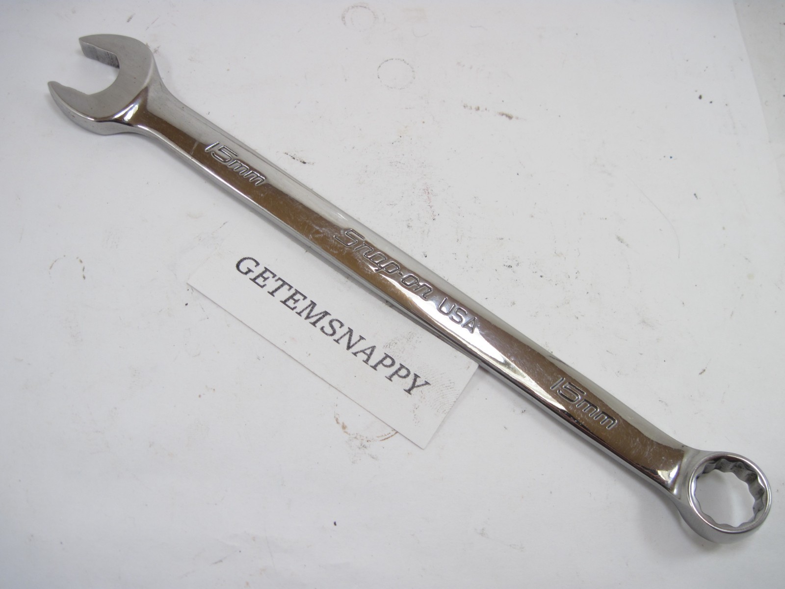 Snap On 15mm 12pt Flank Drive Plus Metric Wrench SOEXM15 NICE