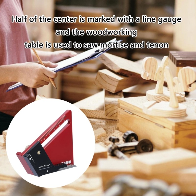 Midline Guide Depth Gauge 0-58mm Ranges For Professional Carpentry And Sawing