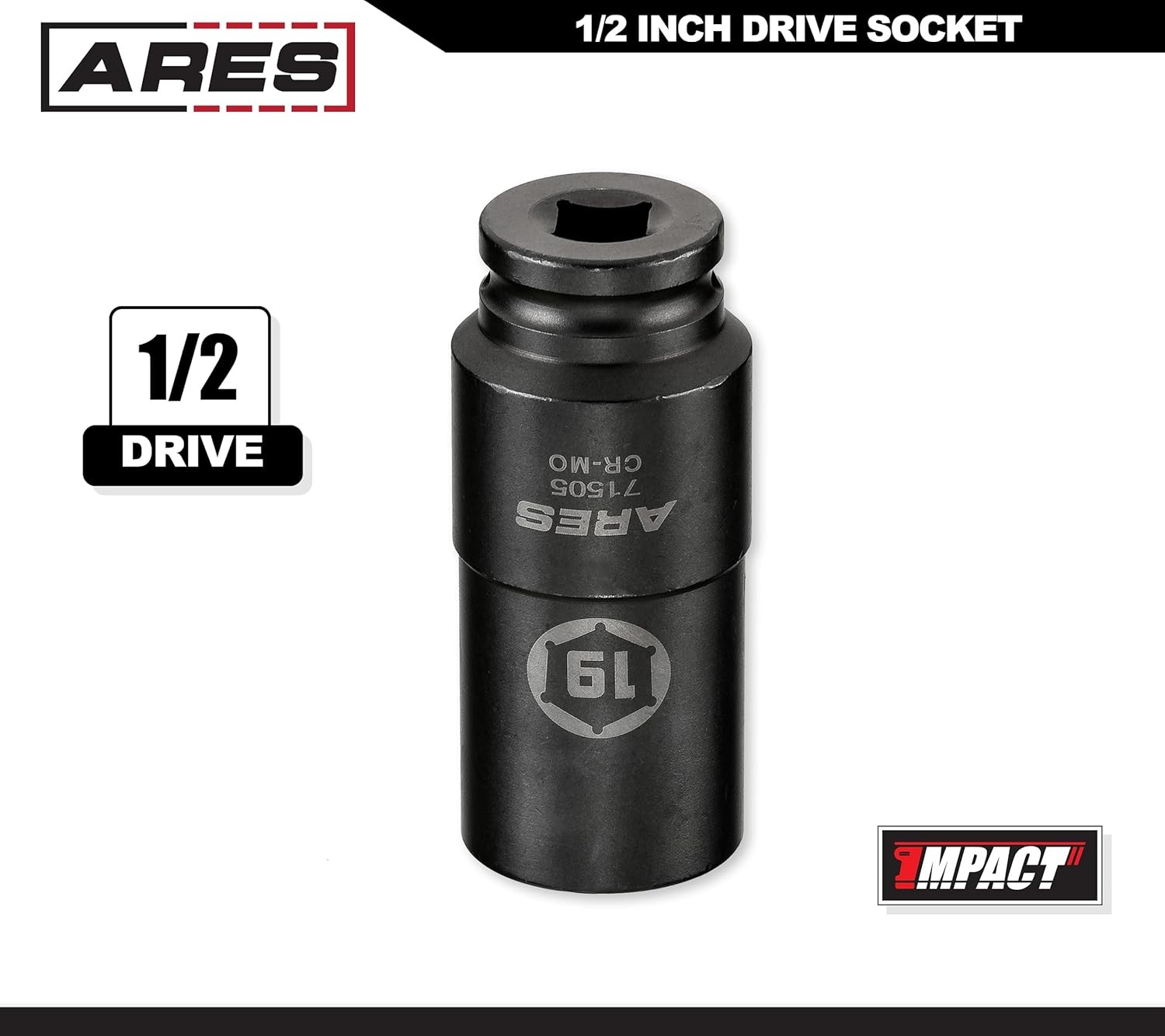 ARES 71505-19mm Harmonic Balancer Socket for Honda – Deep One Size