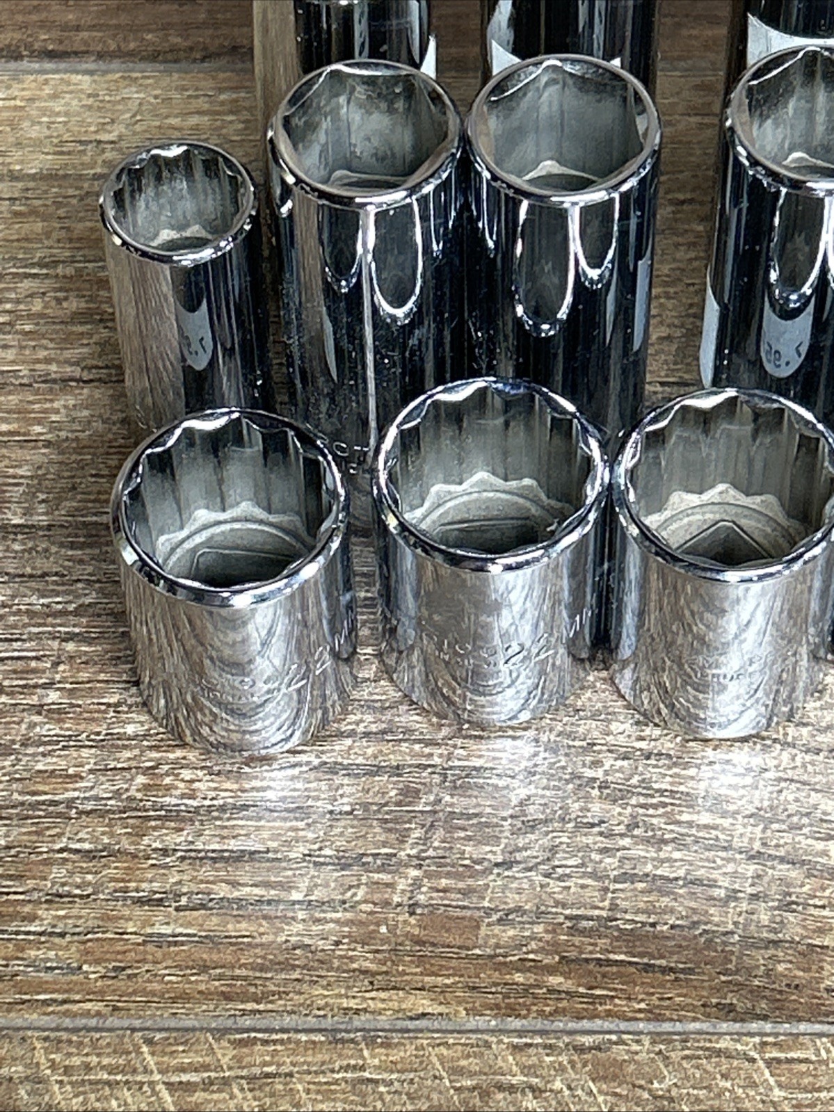 Proto Professional Socket Lot-New Old Stock-1/2in And 3/8 Drive-Read Description