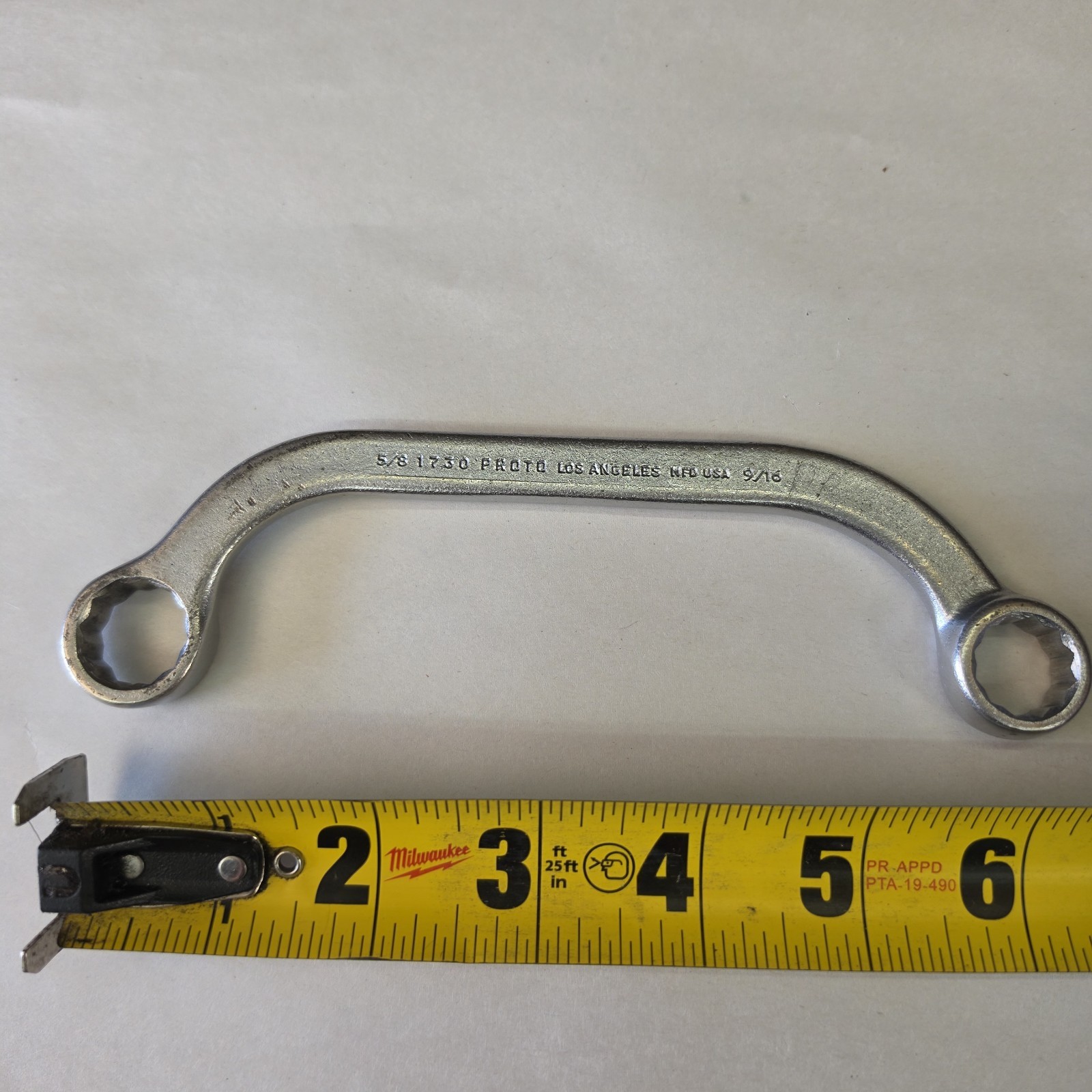 Proto 1730 Half Moon Wrench 5/8″ x 9/16″ 12 point