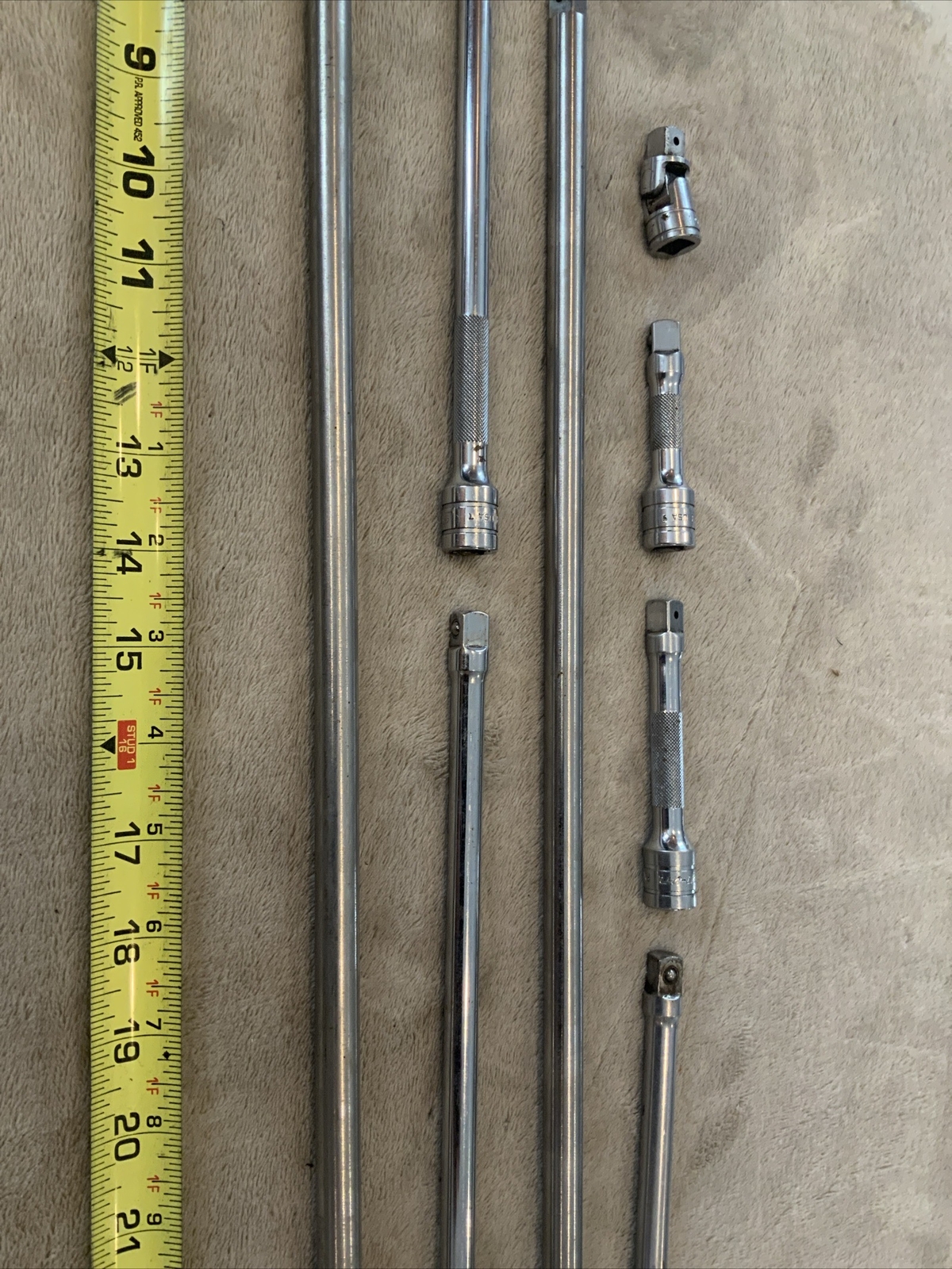 Snap On 3/8 Extension Set, See Pics….different Years I Think, All Snap On….m