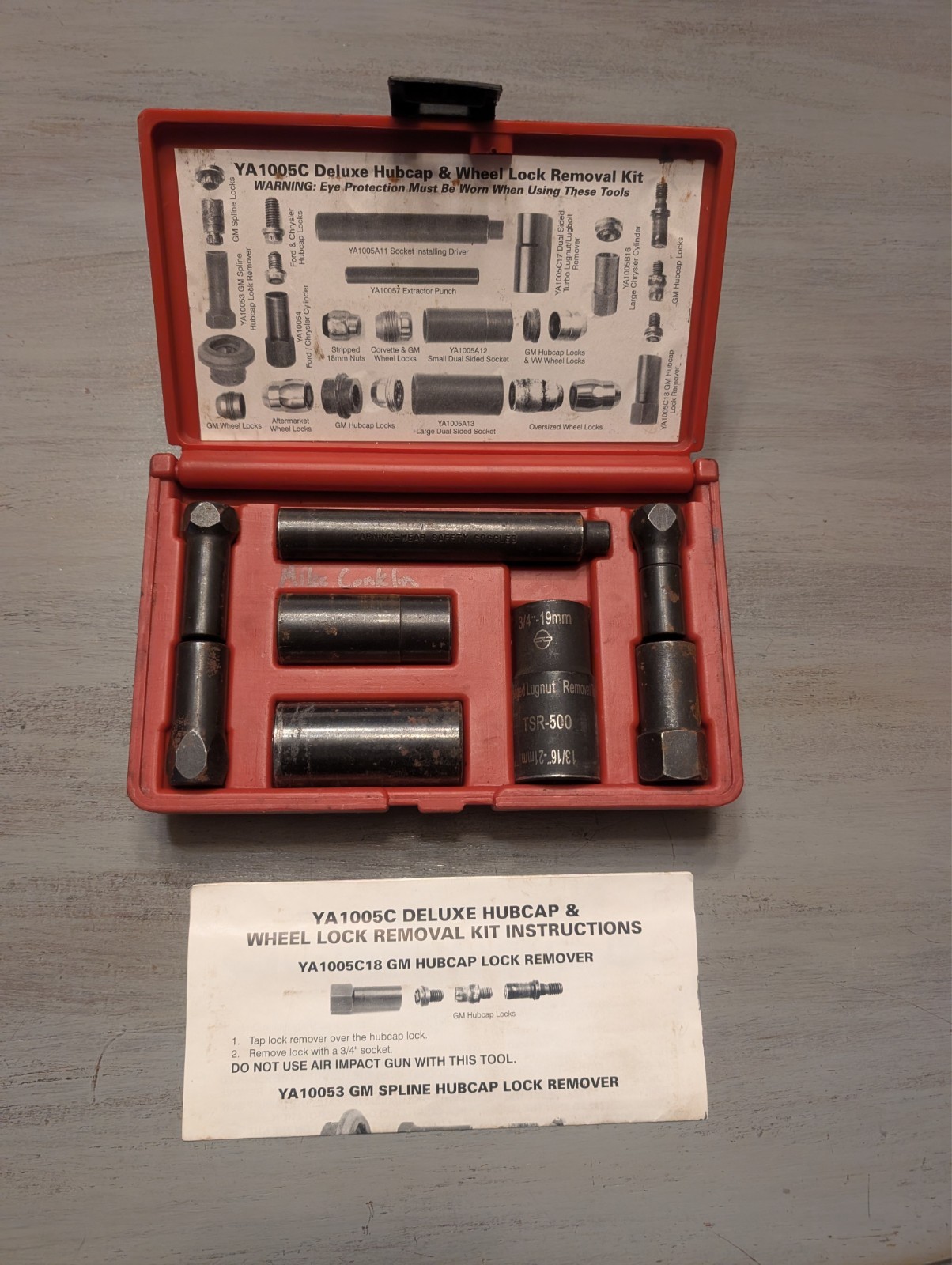 Blue-Point Tools YA1005C Hubcap & Wheel Lock Removal Kit COMPLETE