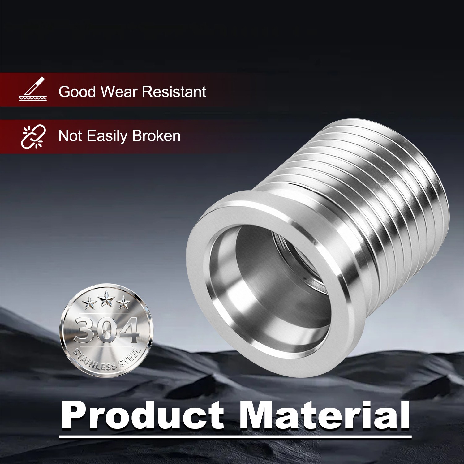 10x Stainless Steel Spark Plug Port Insert Installer Tools for Ford 4. 6L 5. 4L