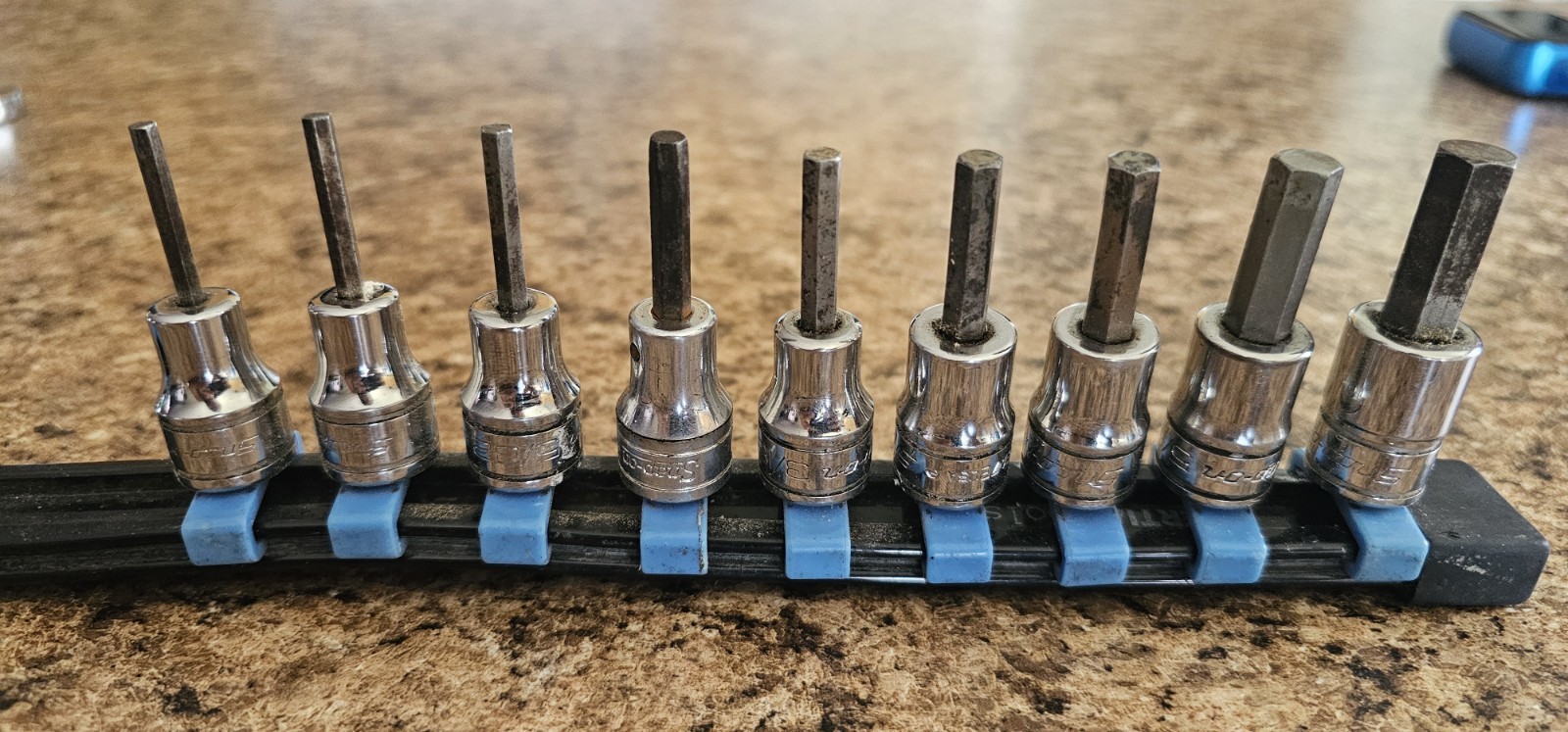 Snap-On 9 pc 3/8″ DRIVE HEX/ALLEN SOCKETS