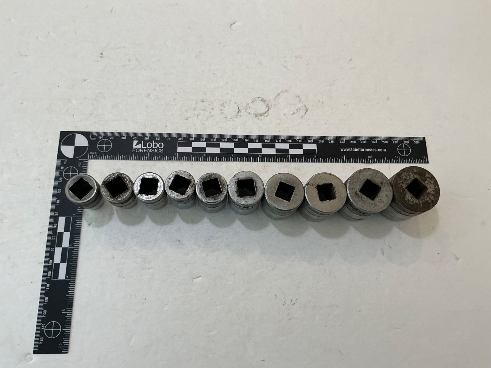 Vtg S-K 10 pc 1/2″ drive knurled/tapered socket set 12 pt SAE 7/16″-1 1/16″ USA