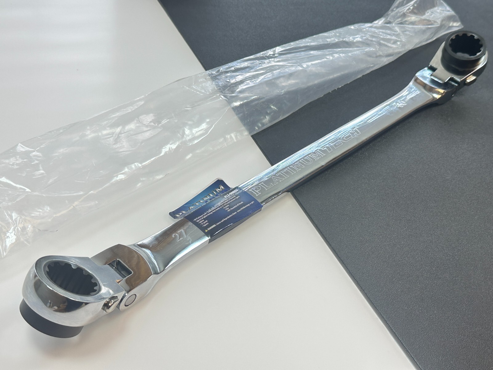 NEW Platinum XL Double Box 27mm x 30mm Reversible Ratcheting Spline Wrench 99655