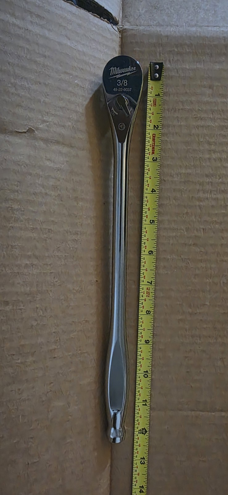 Milwaukee 3/8 Ratchet 12inch Long Handle Fixed Head