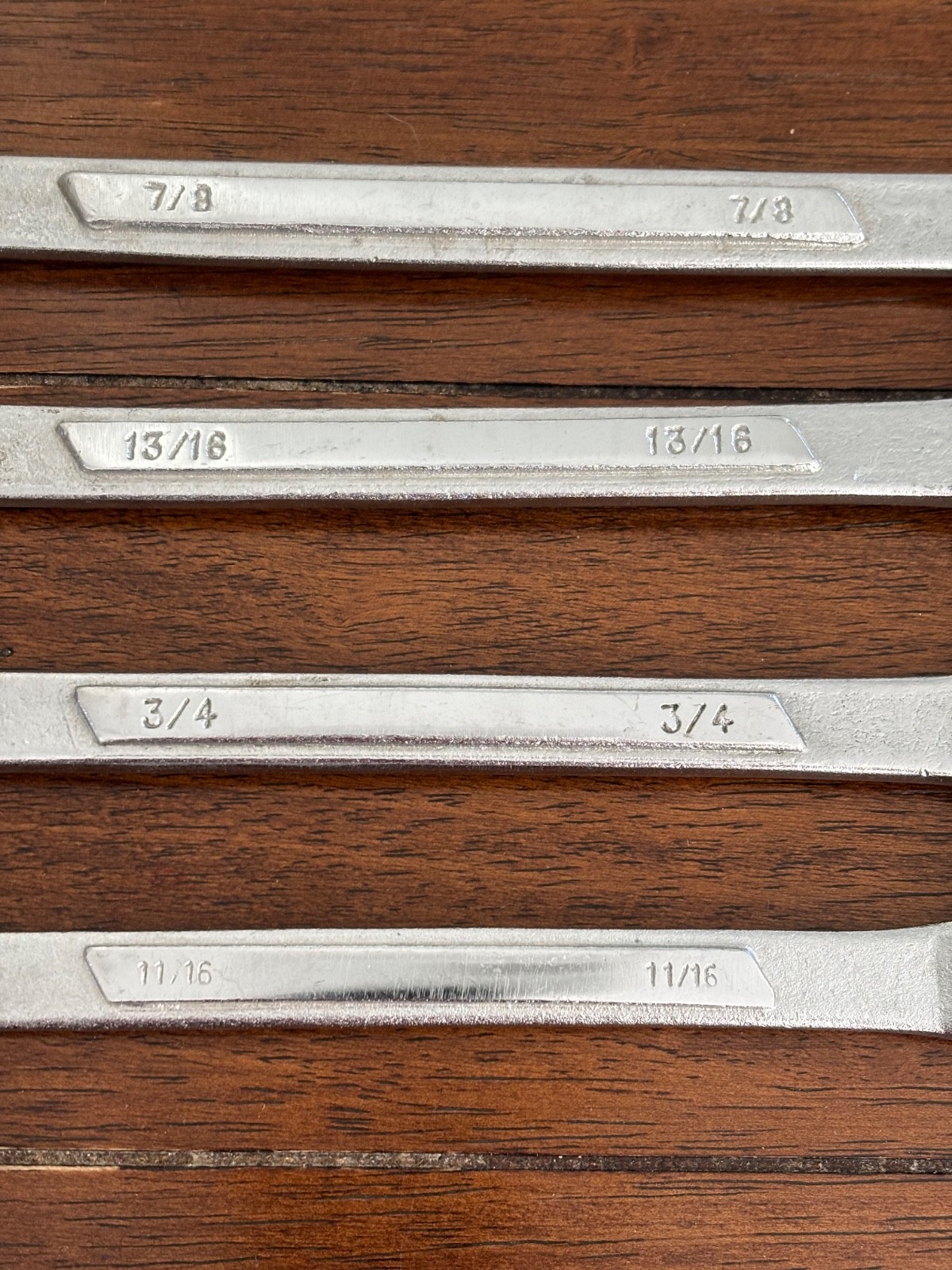 Chrome Vanadium Combination Wrench Lot – 4 Pieces