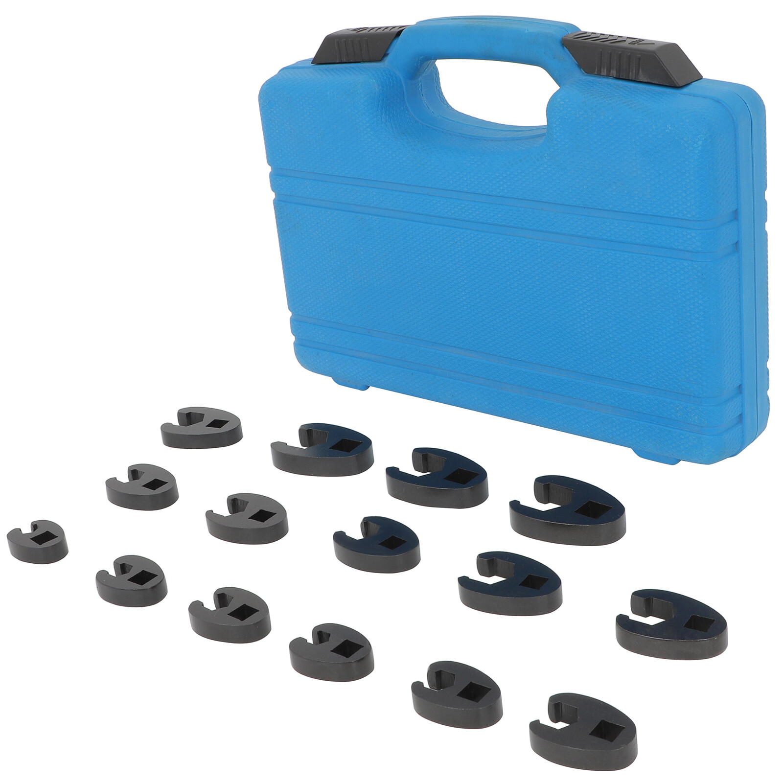 15X Crow foot Flare Nut Wrench Set 3/8 1/2in Drive Ratchet Extension Large Tool