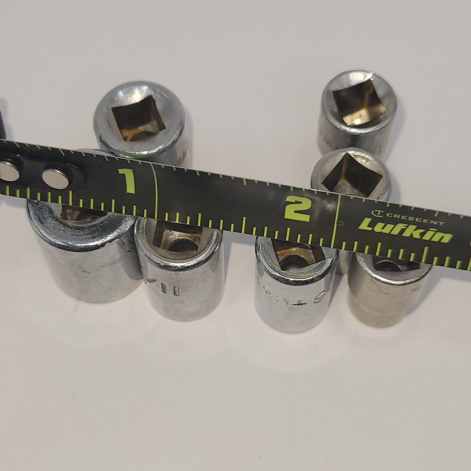 7 pcs – 1/4 in drive – 6 point – Taiwan 1/2 3/8 11/32 5/16 9/32 1/4 3/16 SAE