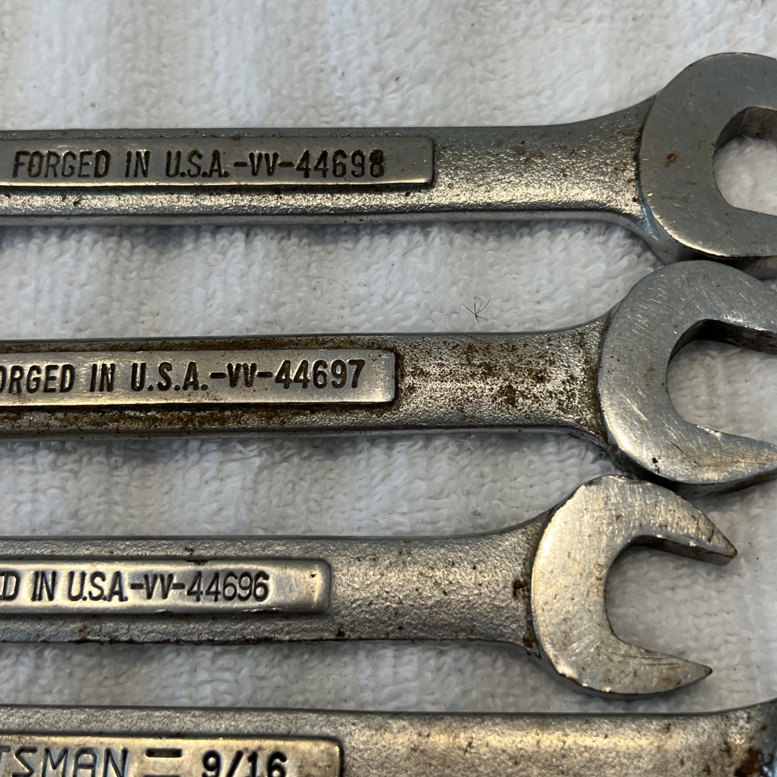 Craftsman Mixed Lot Of 8 Combination and Box End SAE Wrenches VV Series