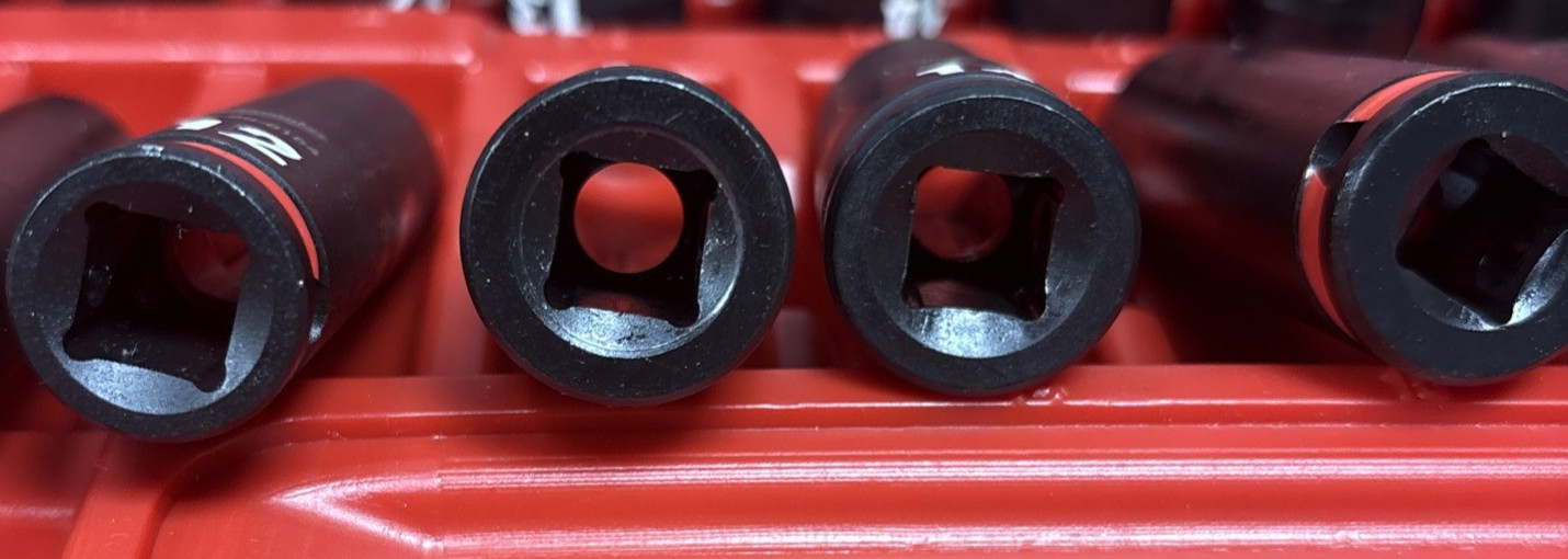 Milwaukee 3/8 Inch Drive SAE and Metric 6 Point Impact Socket Set (42-Piece)