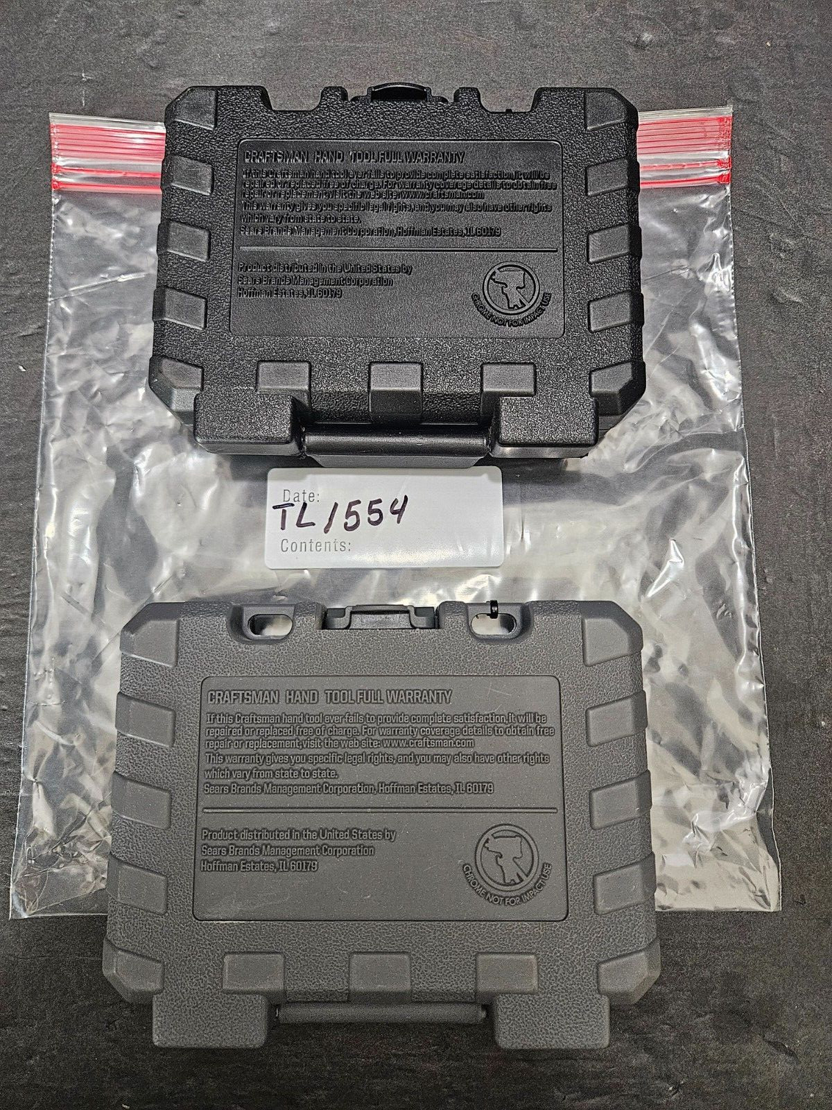 CRAFTSMAN #34860 #34861 SAE/METRIC 1/4″ DR 6 PT 2- 11PC SOCKET SETS (TL1554)