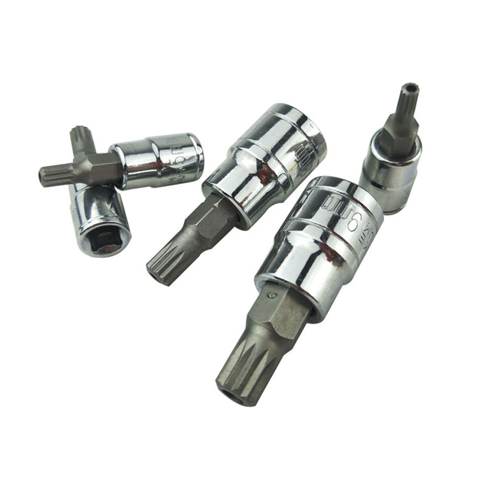 10pc XZN 12 Point Triple Square Spline Bit Socket Set Tamper Proof 4MM – 18MM
