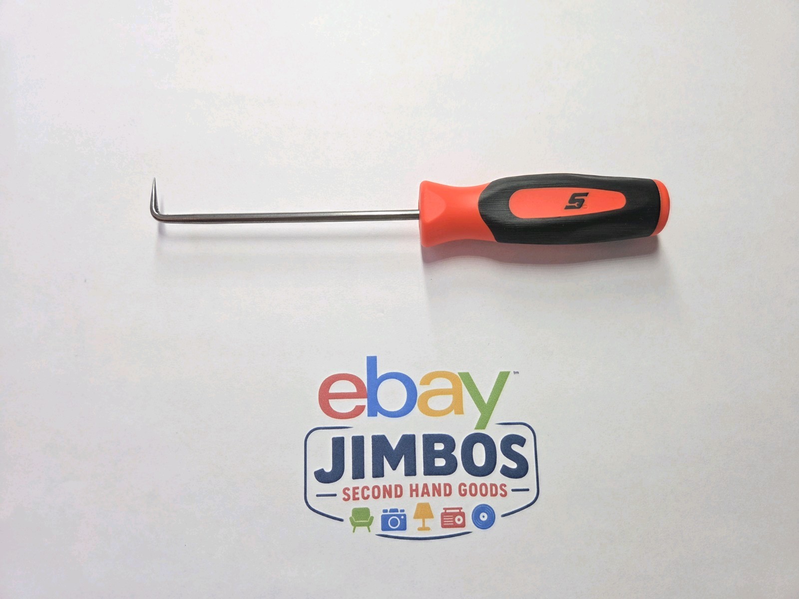 Snap-on Tools USA NEW ORANGE 6″ Mini Soft Grip Short 90° Tip Pick SG3ASH90CO