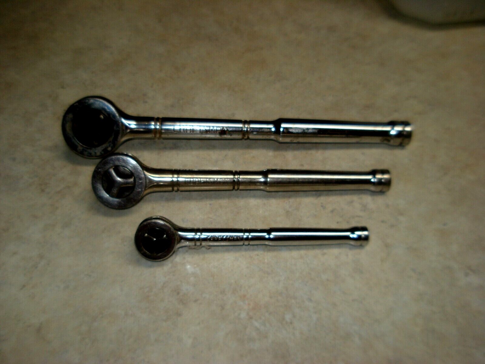 Craftsman 3pc Thumbwheel Ratchet Set 1/4″ 3/8″ 1/2″ 43795 43796 43797 NL 77
