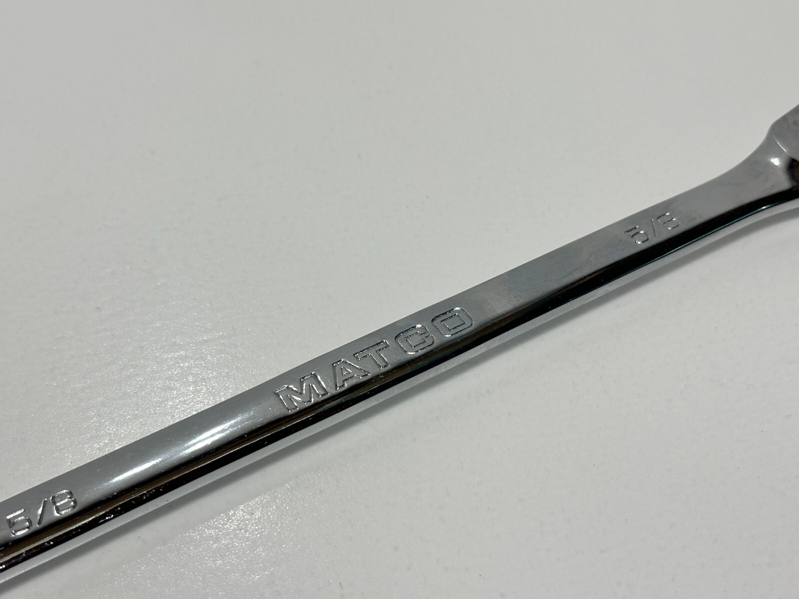 Matco 7GRCXL202 5/8” SAE 72 Teeth Extra Long Ratcheting Wrench, Non-Slip Box