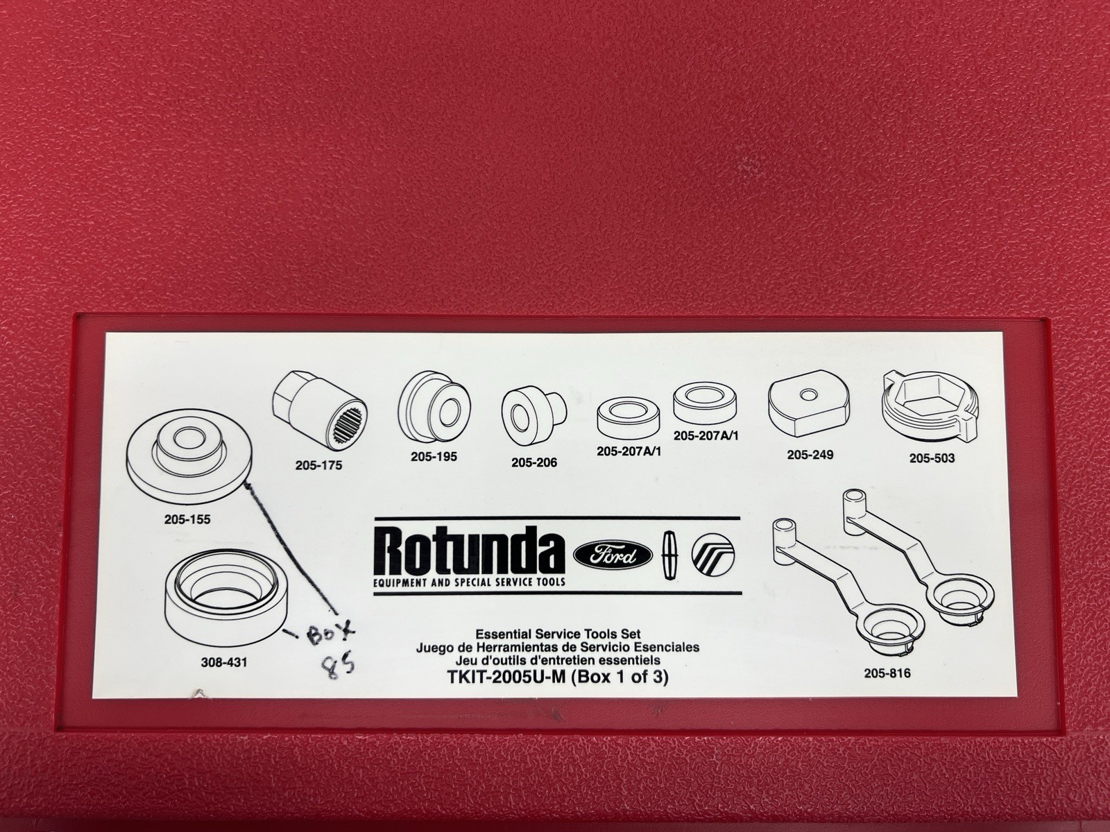 Ford Rotunda TKIT-2005U-M Set 308-375 205-503 205-175 307-429 308-430 412-133