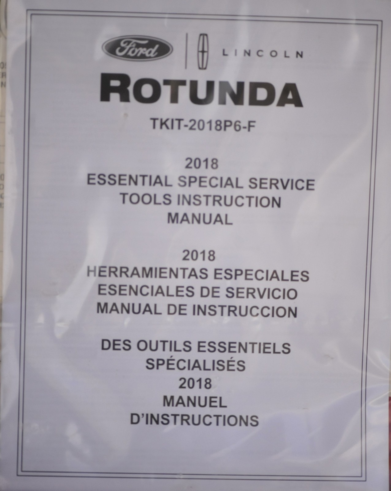 Ford Rotunda Essential Service Tool Kit TKIT-2018P6-F Ranger Front Axle