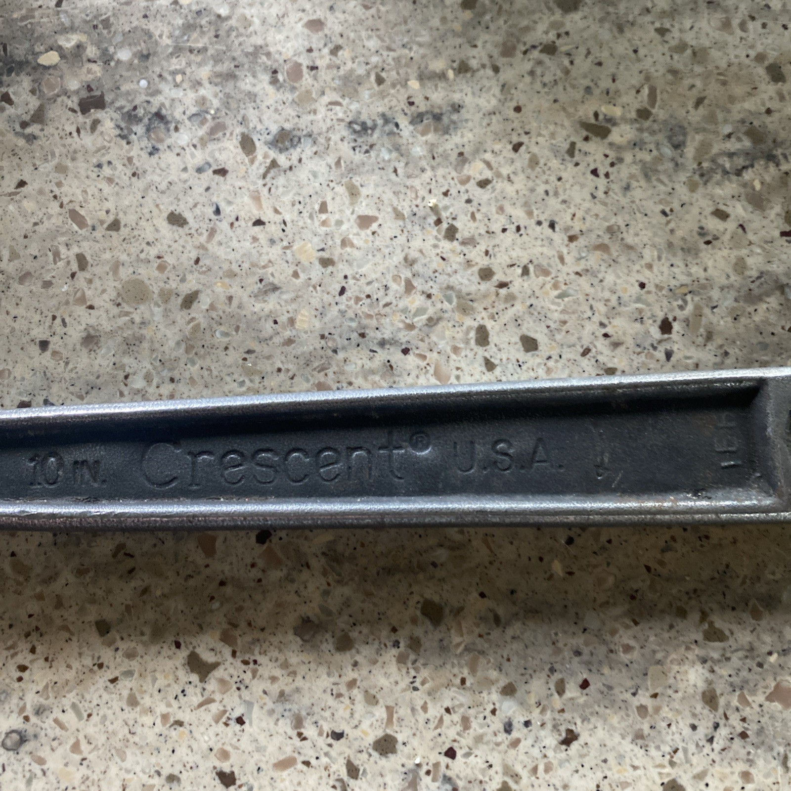 Vintage Crescent Crestoloy 10” Adjustable Wrench Made In USA Black Oxide