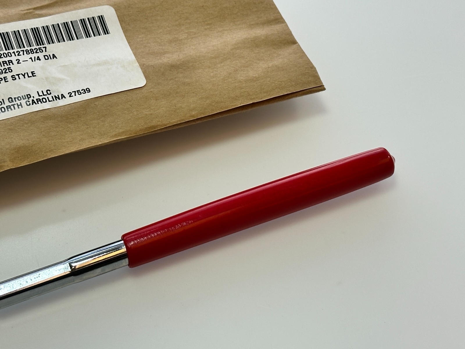 NEW Armstrong Tools USA Telescoping Flex Inspection Mirror, Round, Red Grip NOS