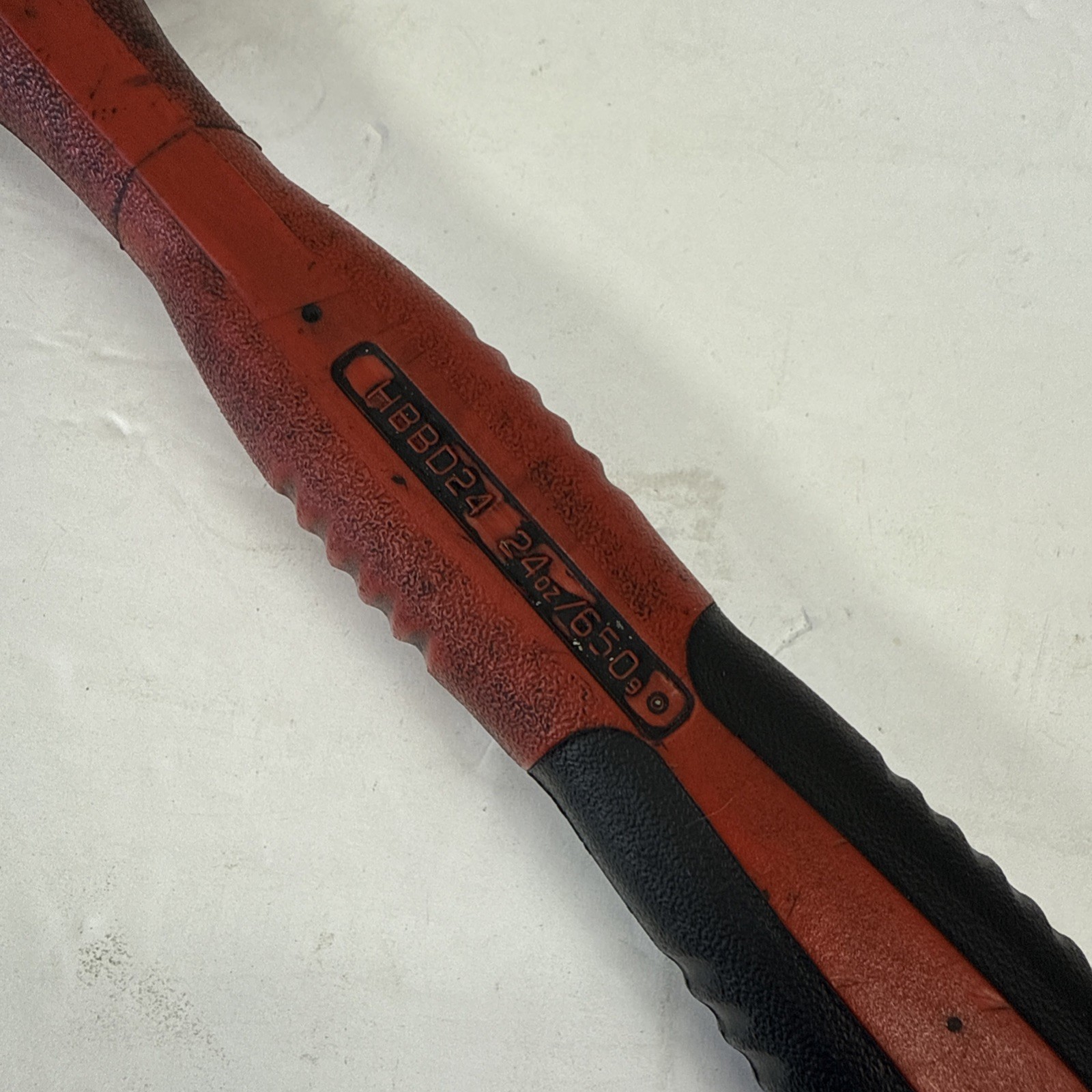 Snap On Tools HBBD24 24oz 650g Ball Peen Soft Grip Dead Blow Hammer Red USA ✅